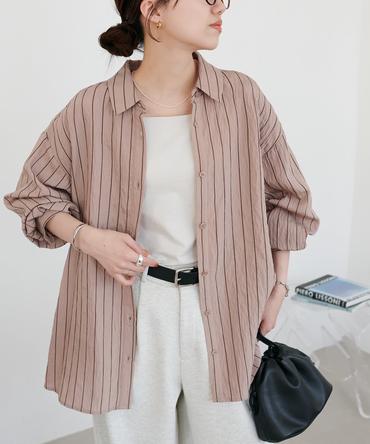 DISCOAT(ディスコート) 【marusara】モールストライプシャツ