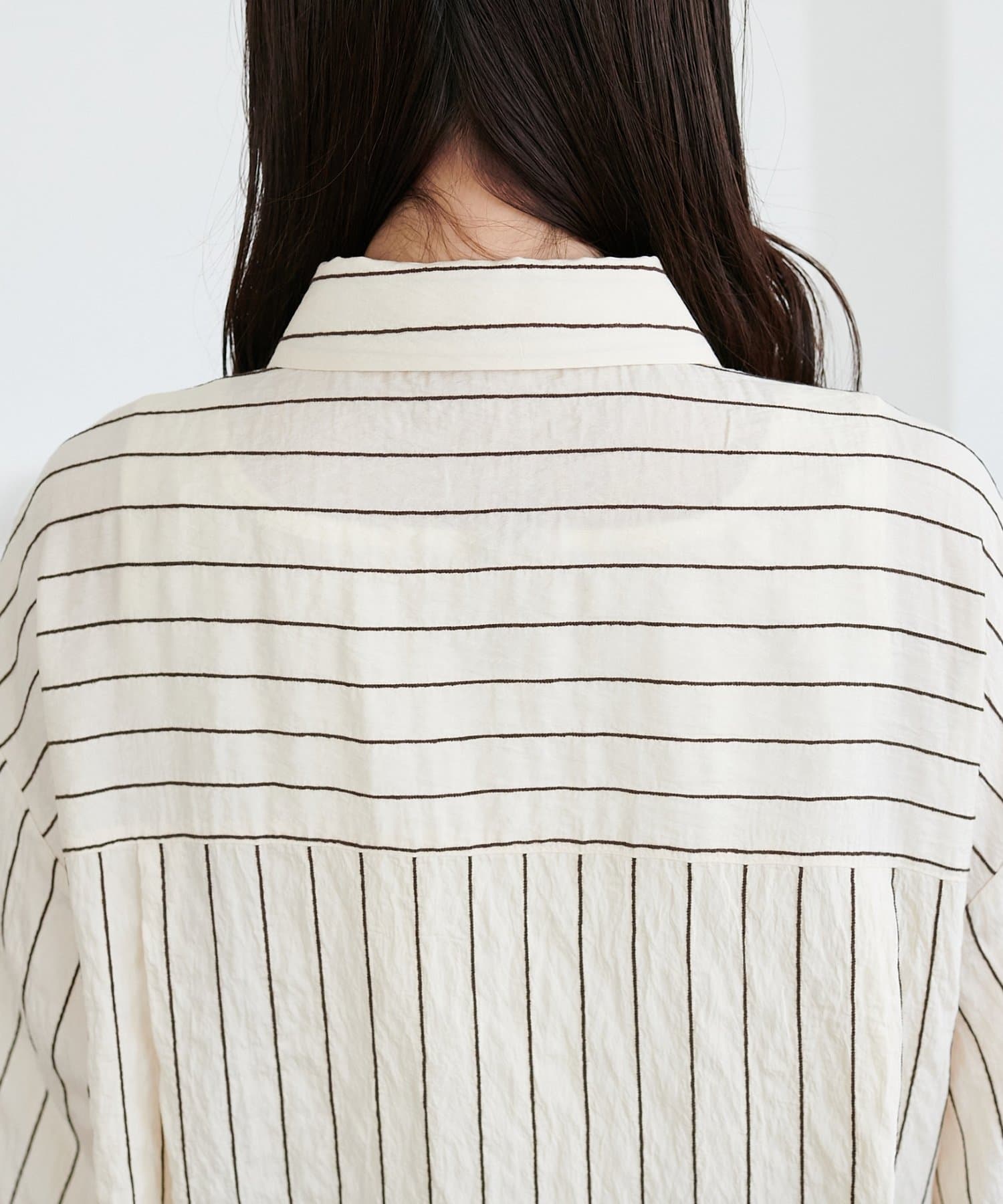 DISCOAT(ディスコート) 【marusara】モールストライプシャツ