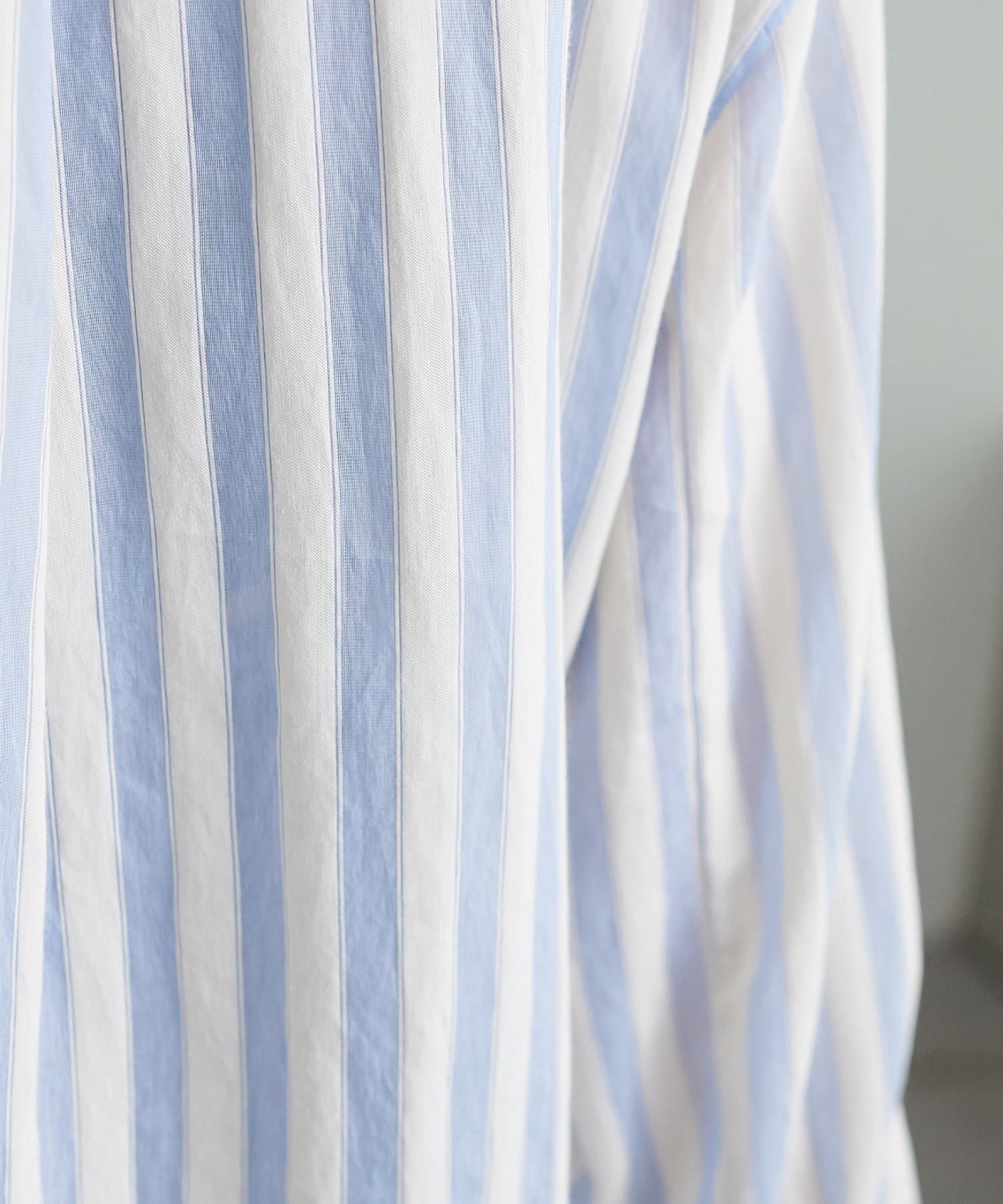 DISCOAT(ディスコート) 【marusara】シアーストライプシャツ