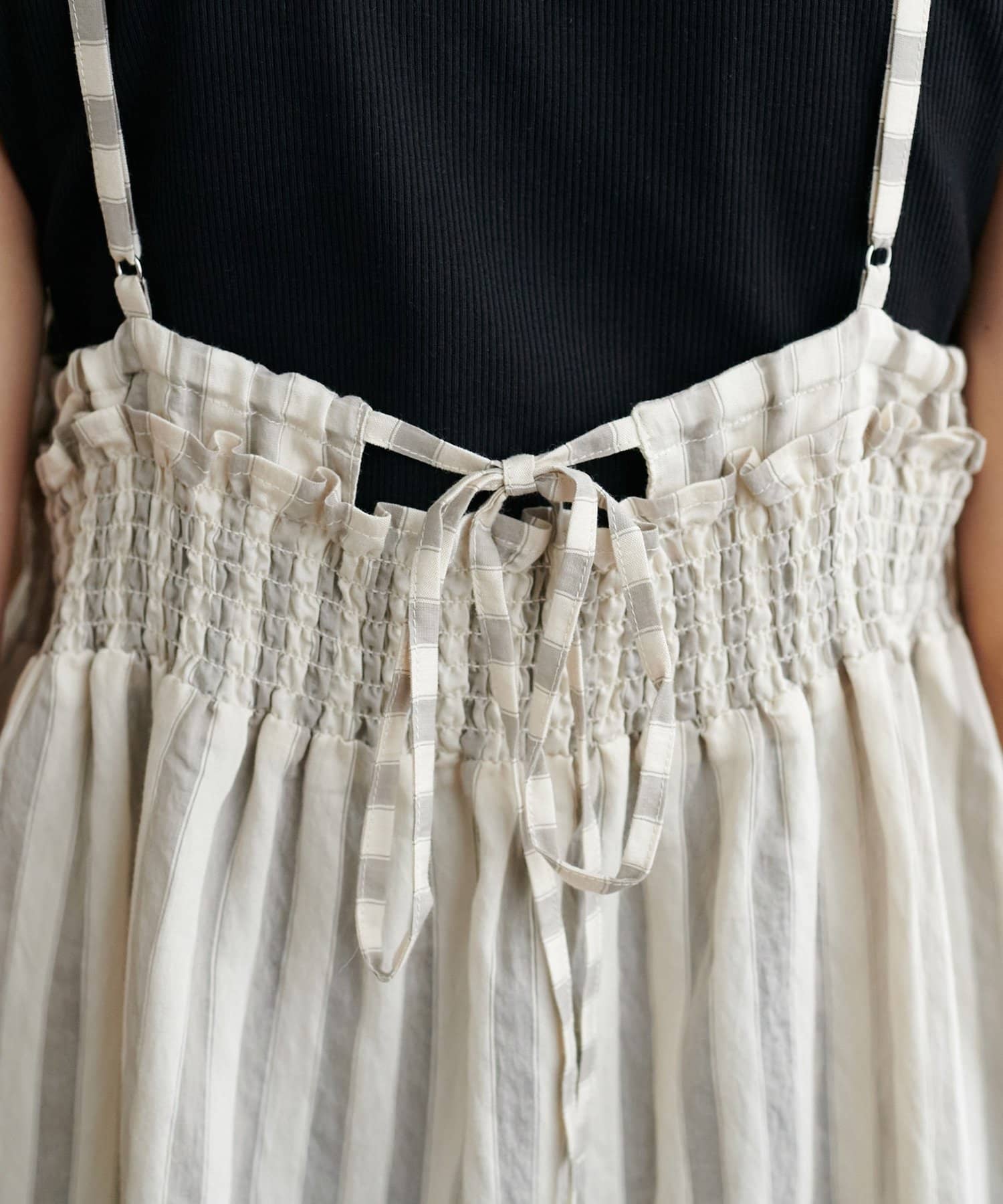 DISCOAT(ディスコート) 【marusara】シアーストライプキャミチュニック