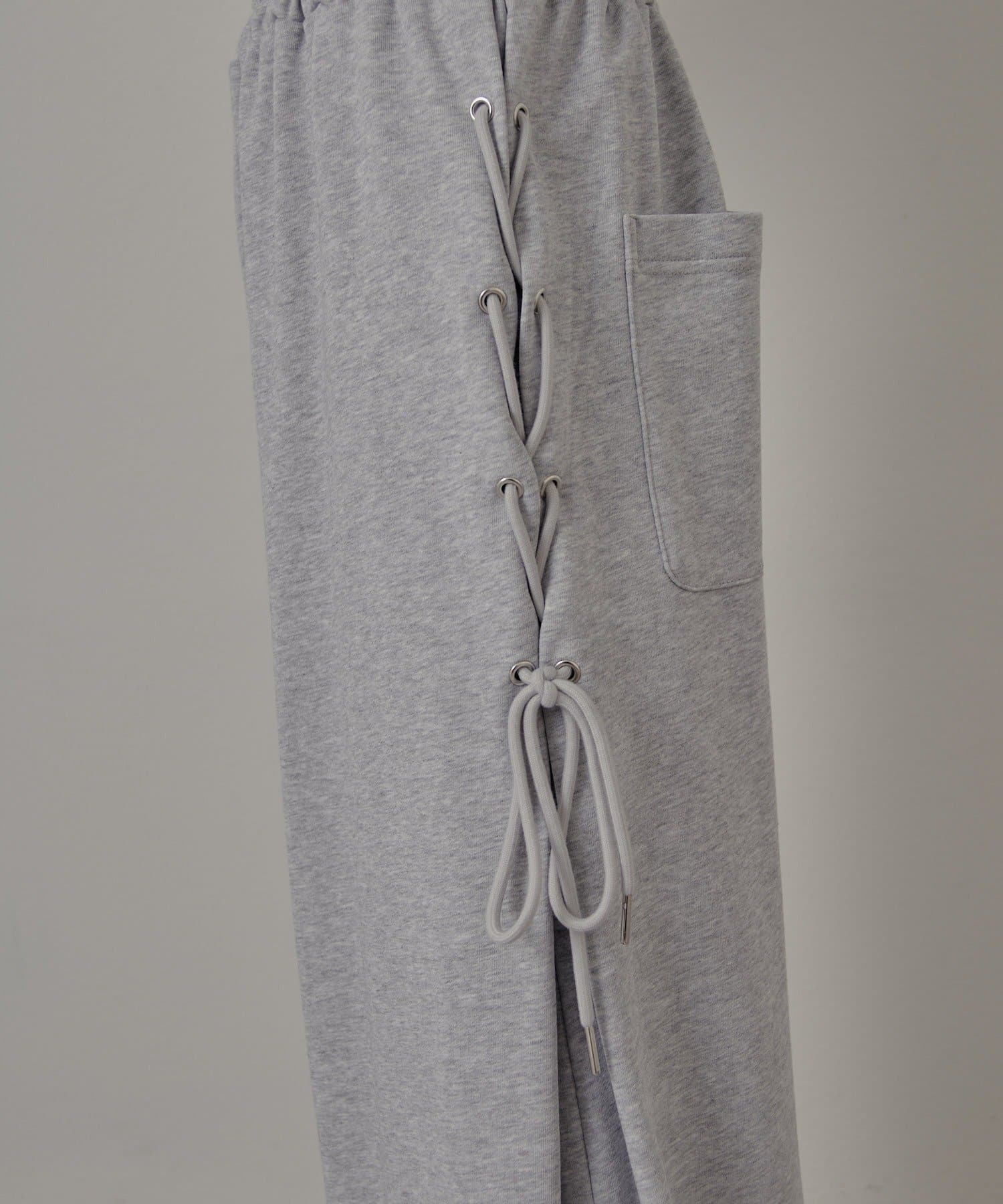 mline(エムライン) [mline]サイドレースアップスウェット