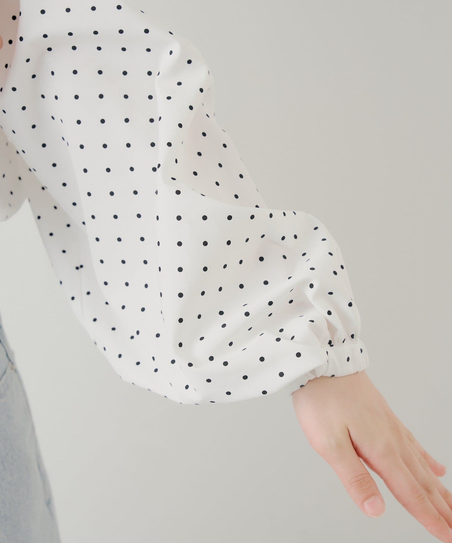 Chico(チコ) オフショルリボンバルーンブラウス