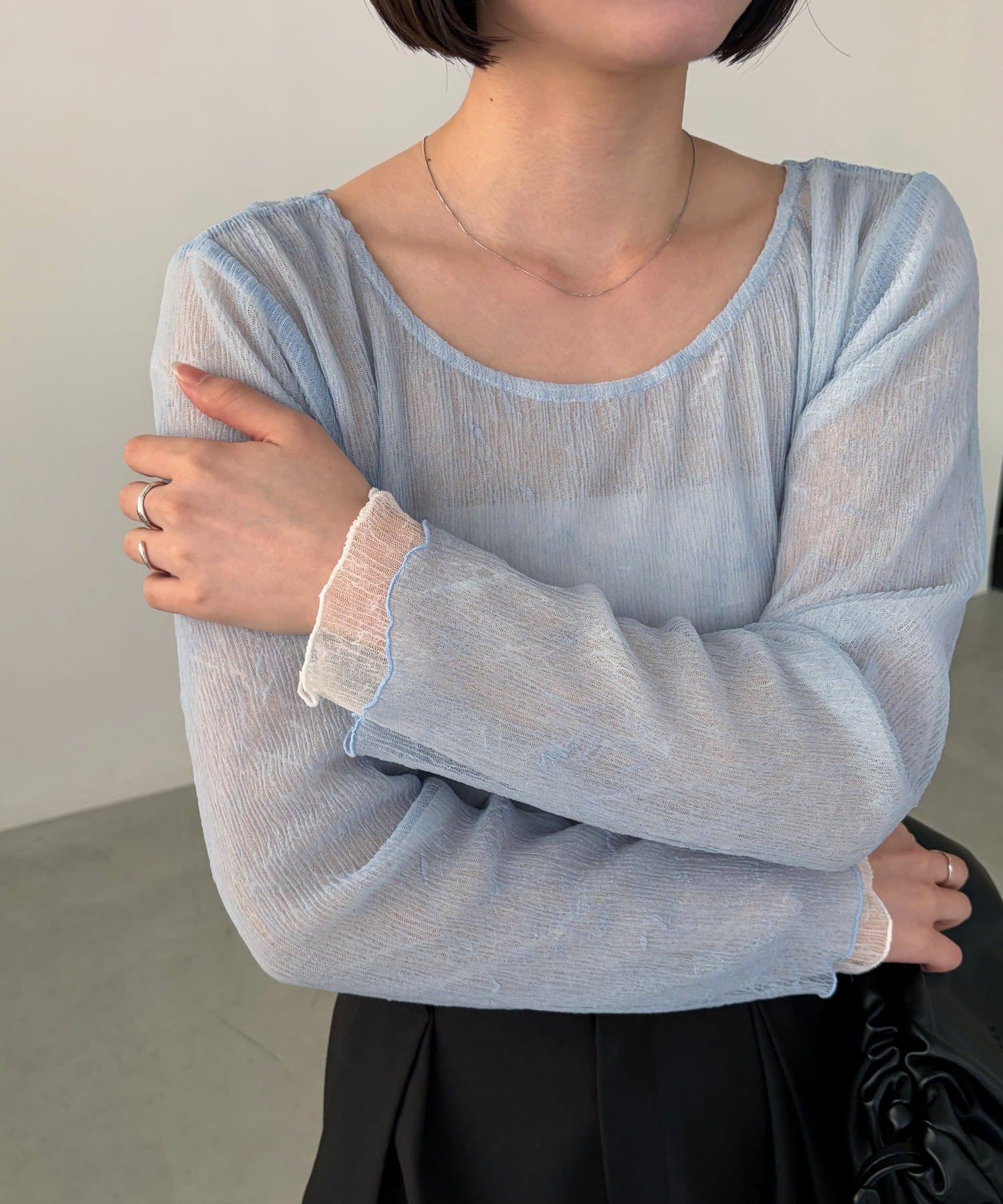 CAPRICIEUX LE'MAGE(カプリシュレマージュ) ワッシャーリバプルオーバー