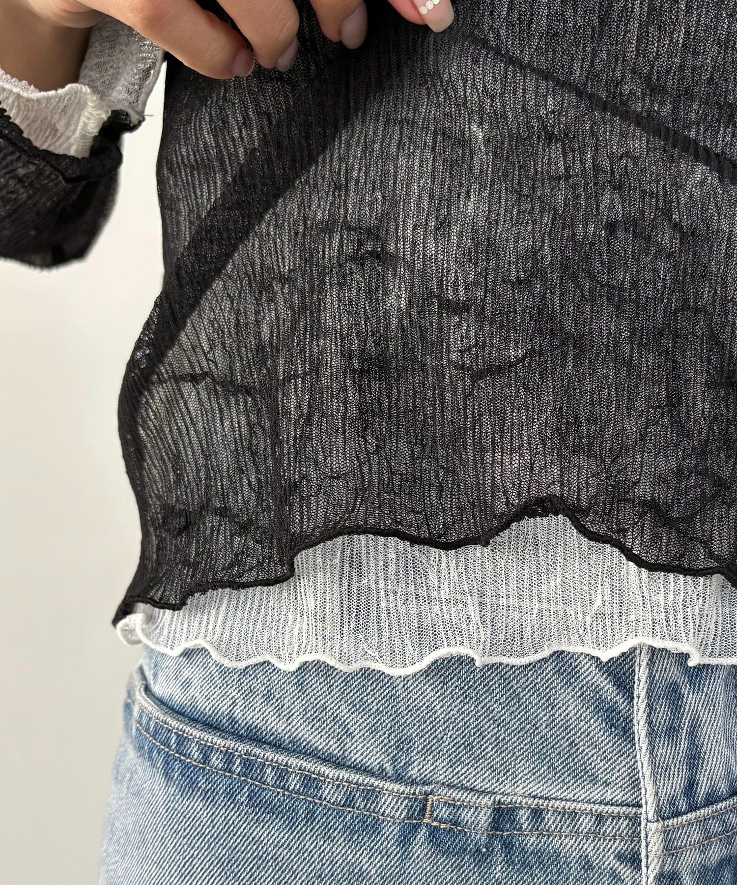 CAPRICIEUX LE'MAGE(カプリシュレマージュ) ワッシャーリバプルオーバー