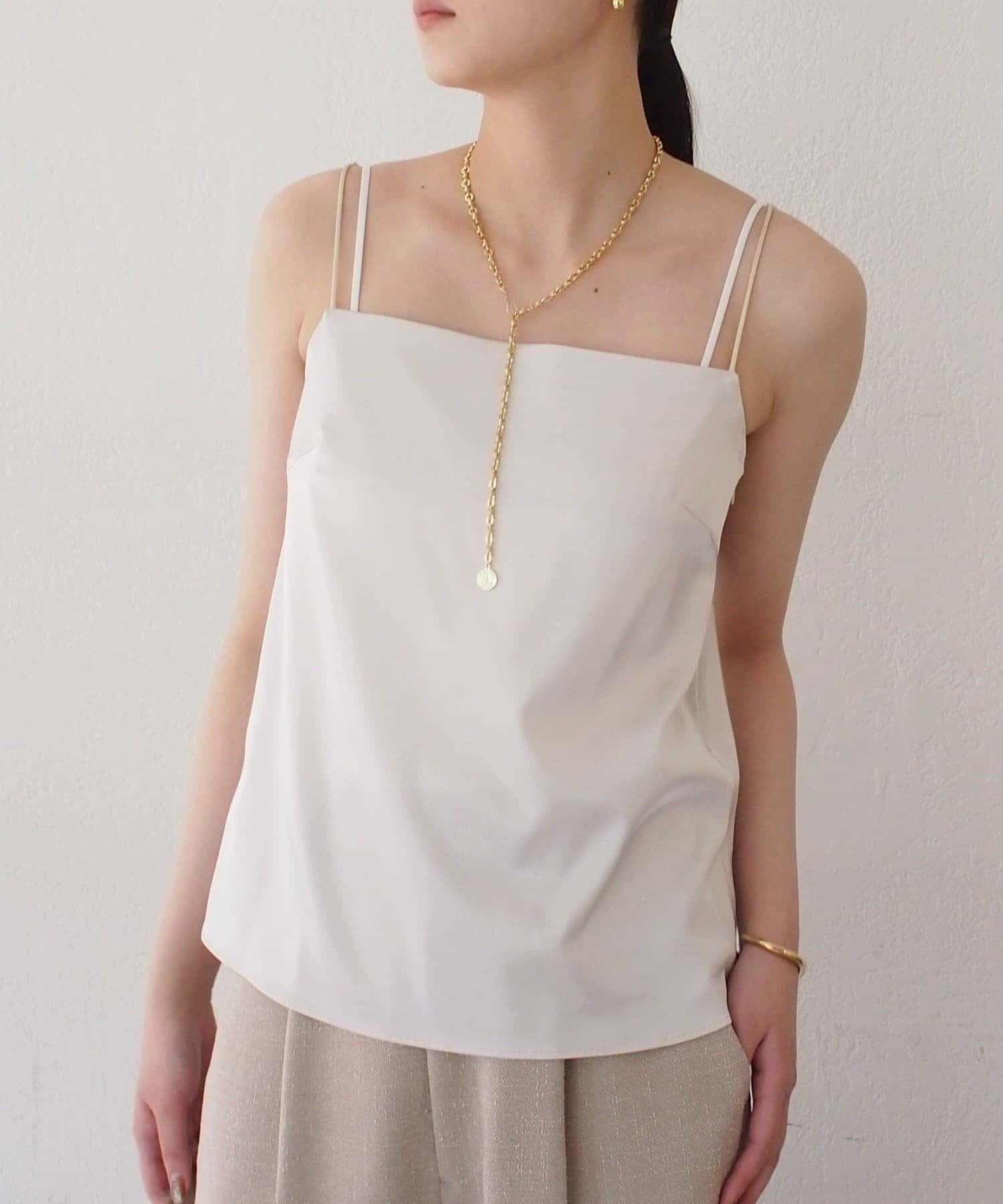 LOUNGEDRESS(ラウンジドレス) 【Atelier N5/アトリエヌメロサンク】サテンキャミ