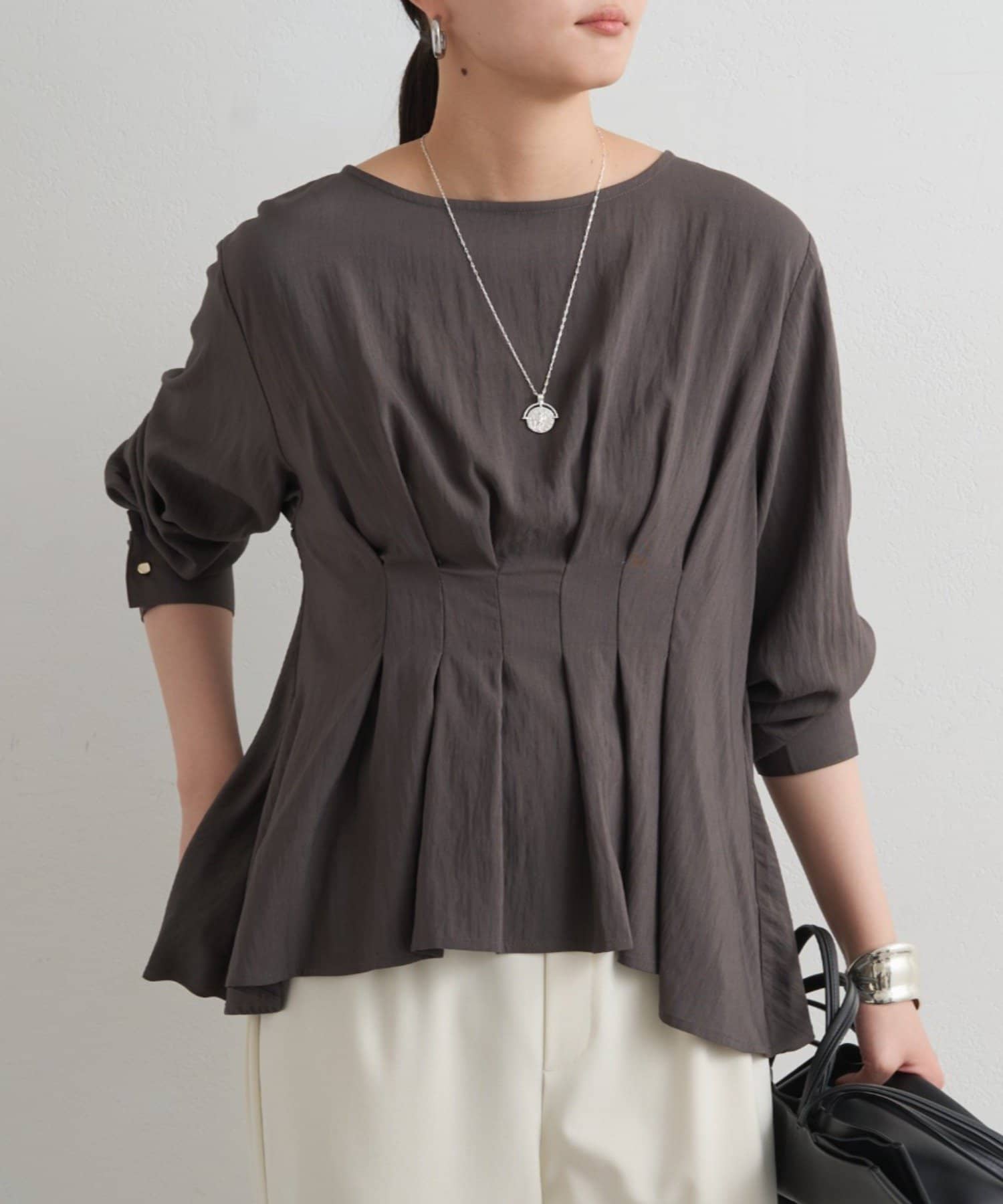 LOUNGEDRESS(ラウンジドレス) Aラインペプラムブラウス