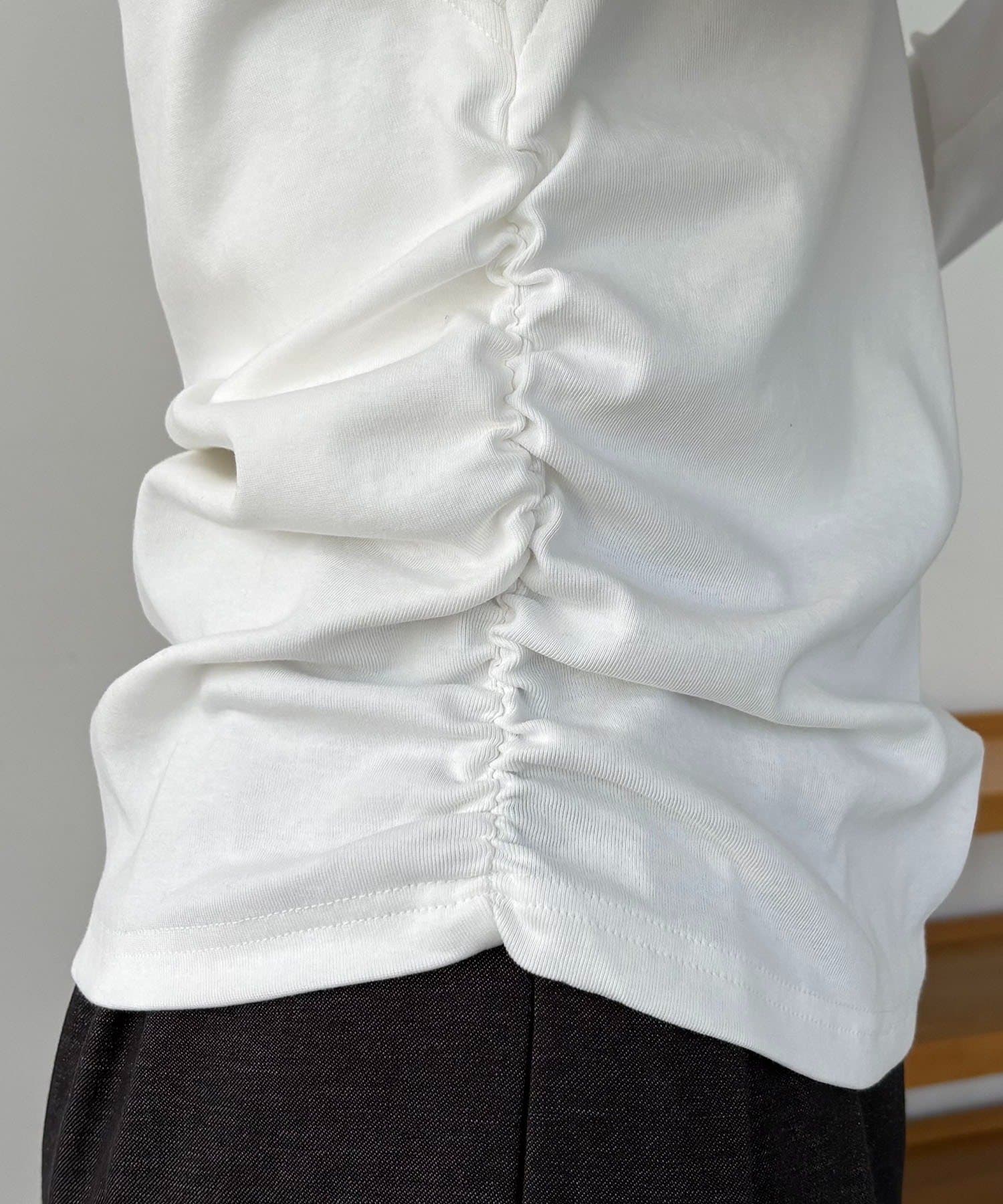 CAPRICIEUX LE'MAGE(カプリシュレマージュ) ベア切替ギャザーT