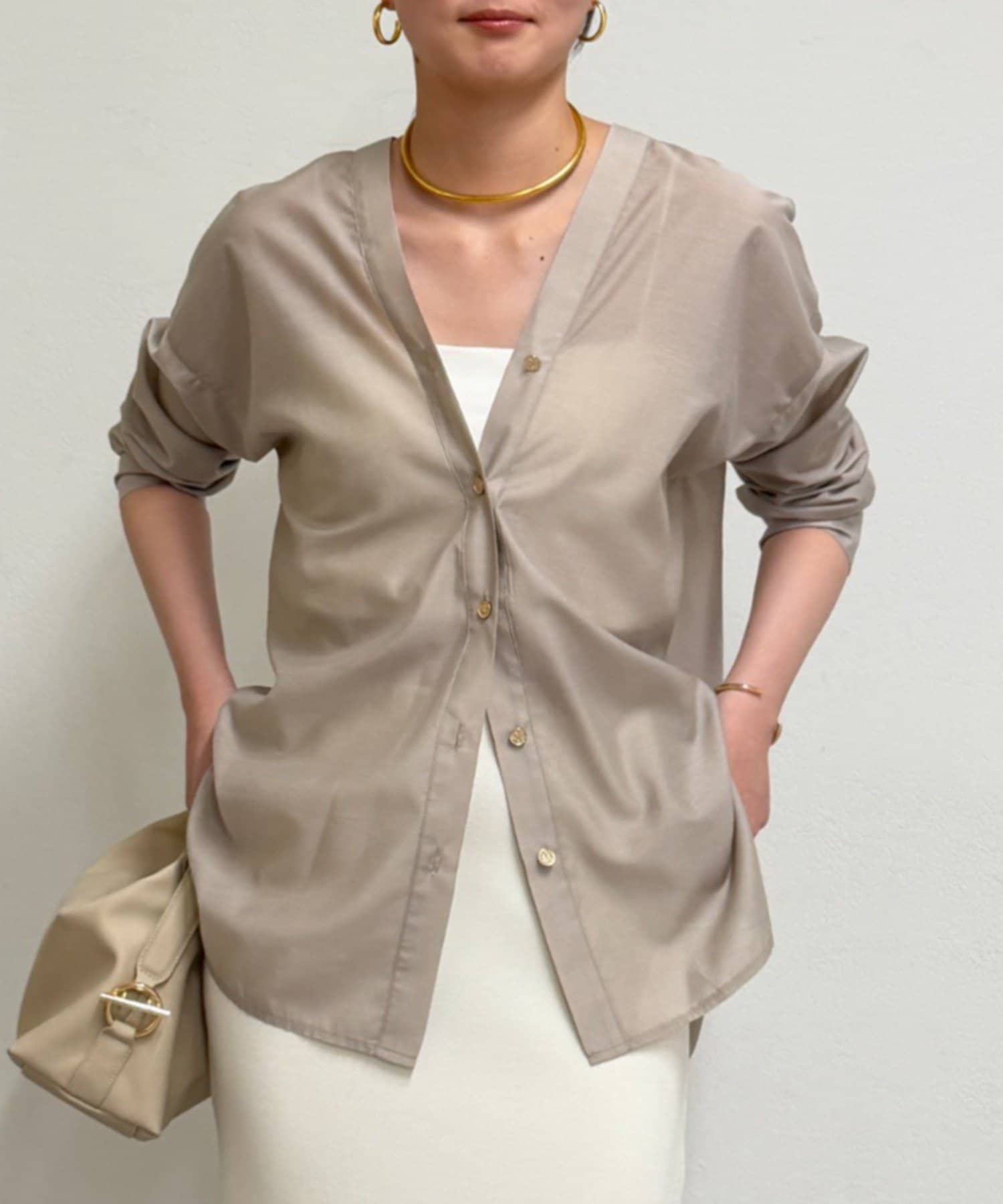 LOUNGEDRESS(ラウンジドレス) バイヤスロングブラウス