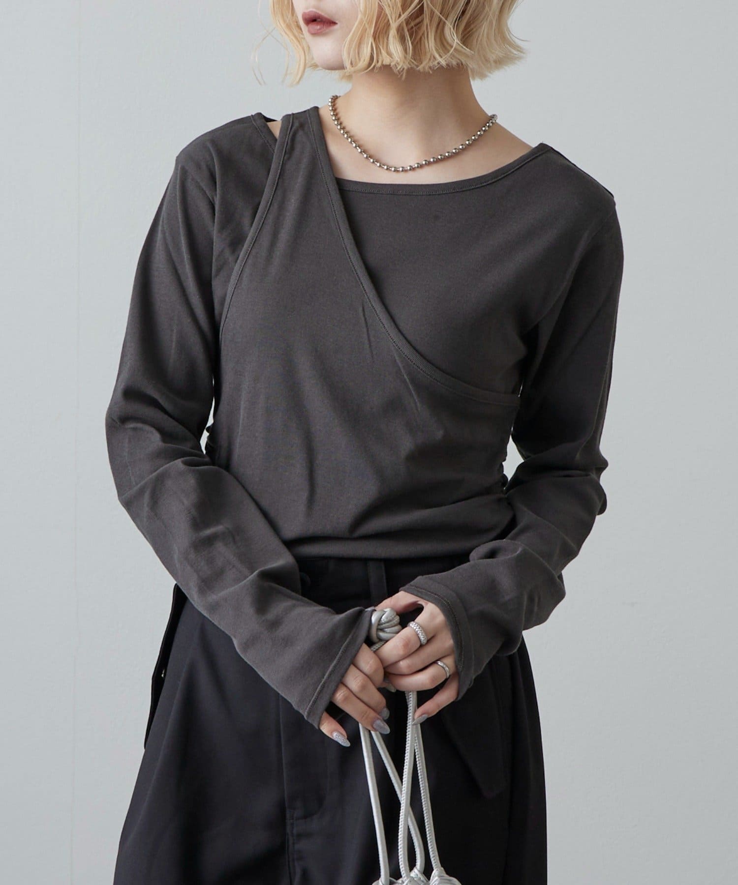 Lui's(ルイス) ワンショルダーレイヤードトップス