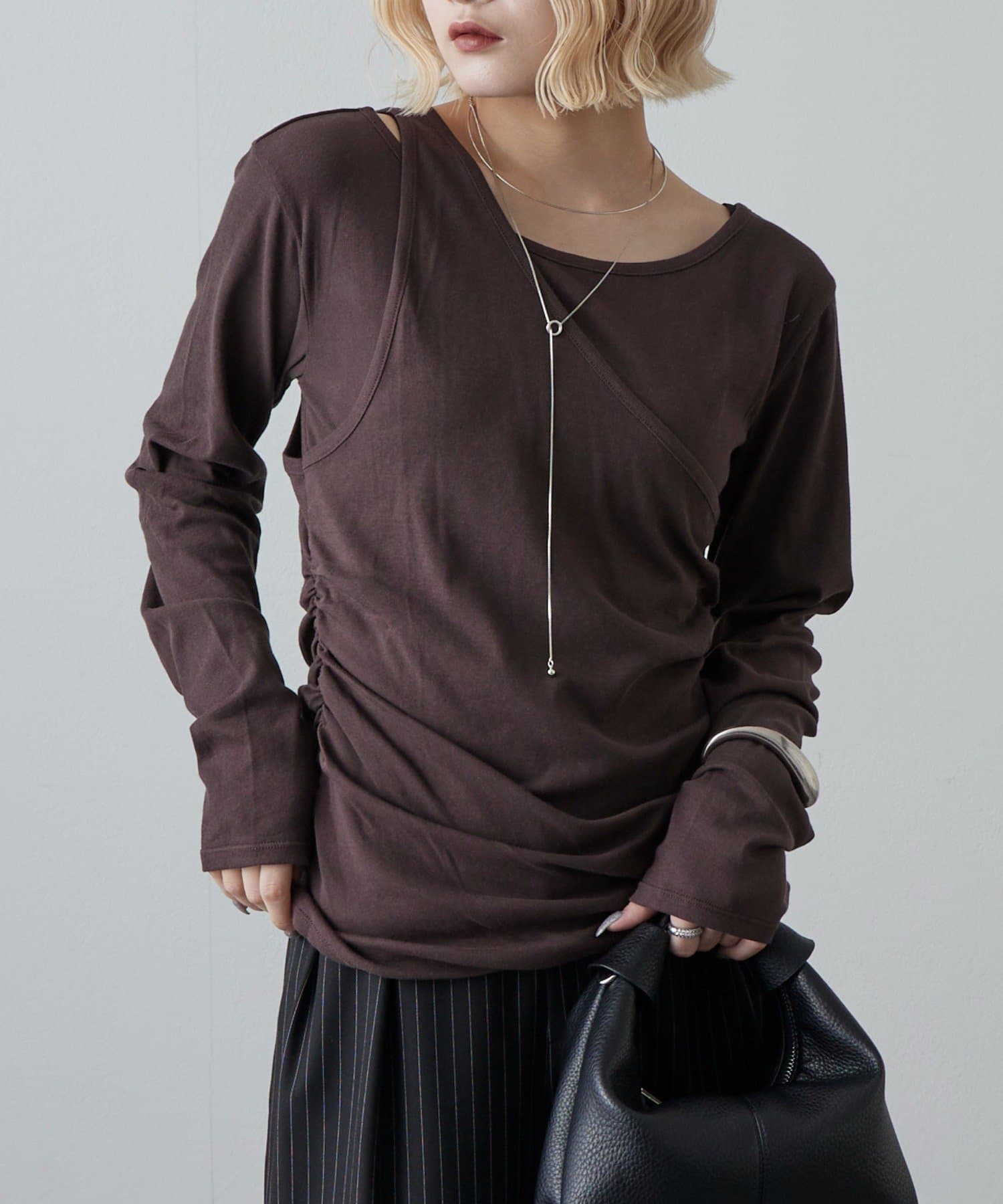 Lui's(ルイス) ワンショルダーレイヤードトップス