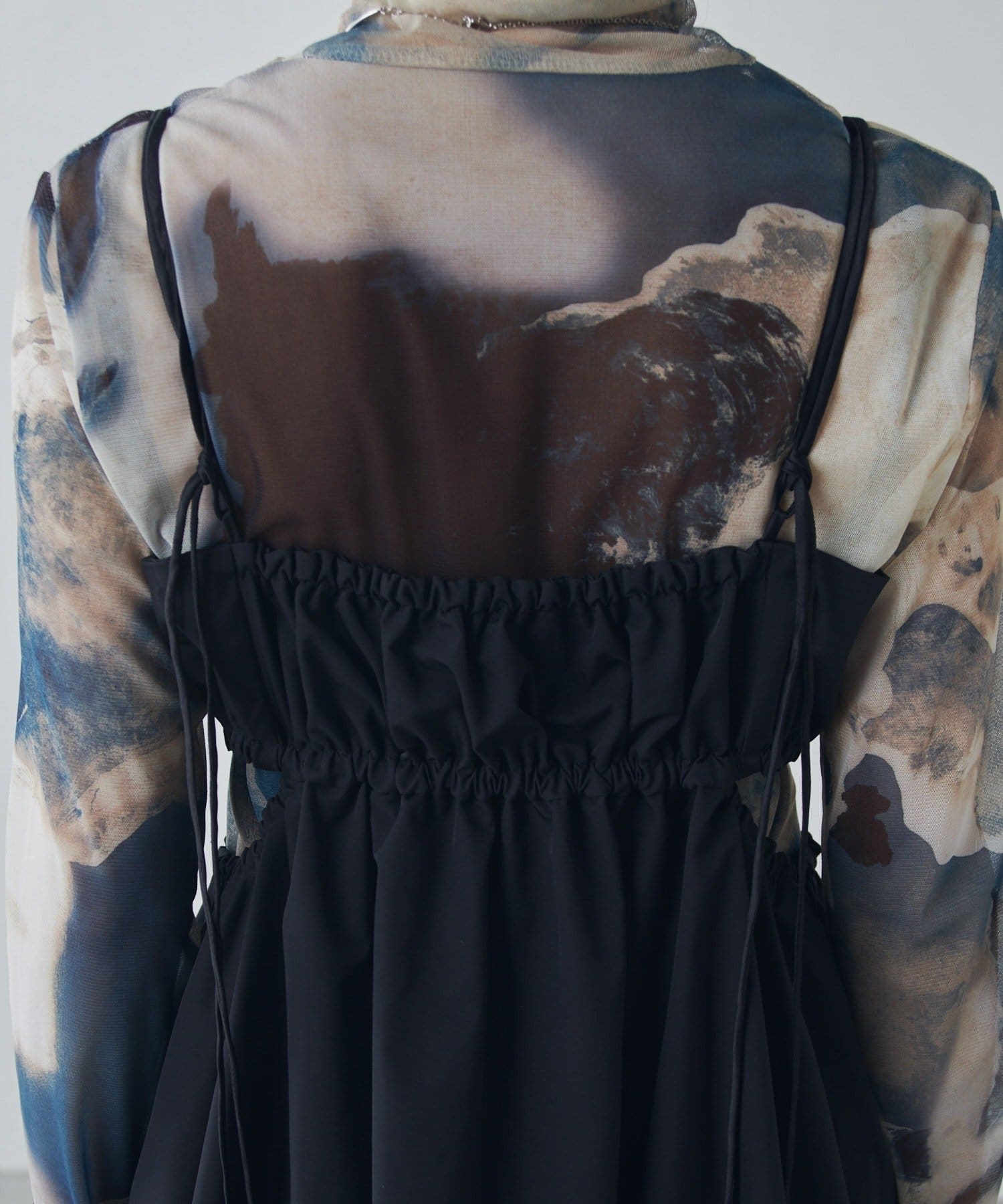 Lui's(ルイス) ウエスト切替ギャザーキャミワンピース