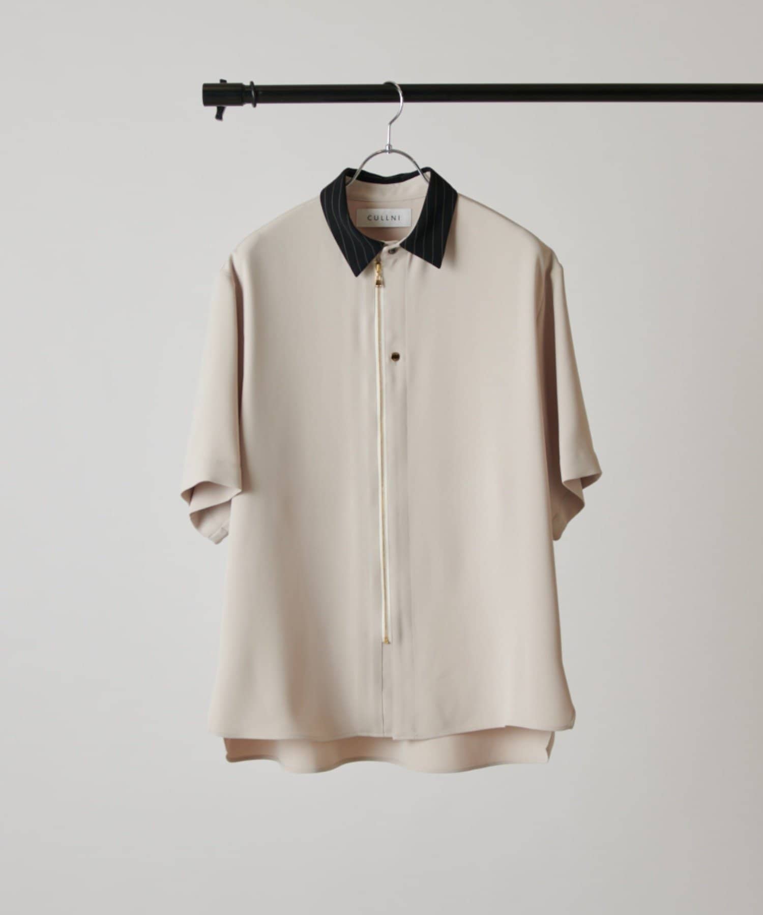 Lui's(ルイス) 【CULLNI for Lui's】クレリック半袖ZIPシャツジャケット