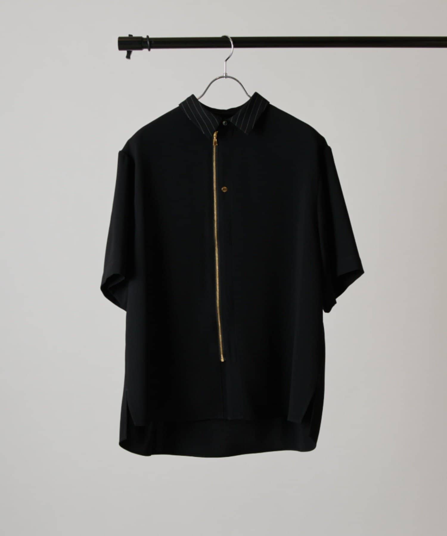 Lui's(ルイス) 【CULLNI for Lui's】クレリック半袖ZIPシャツジャケット