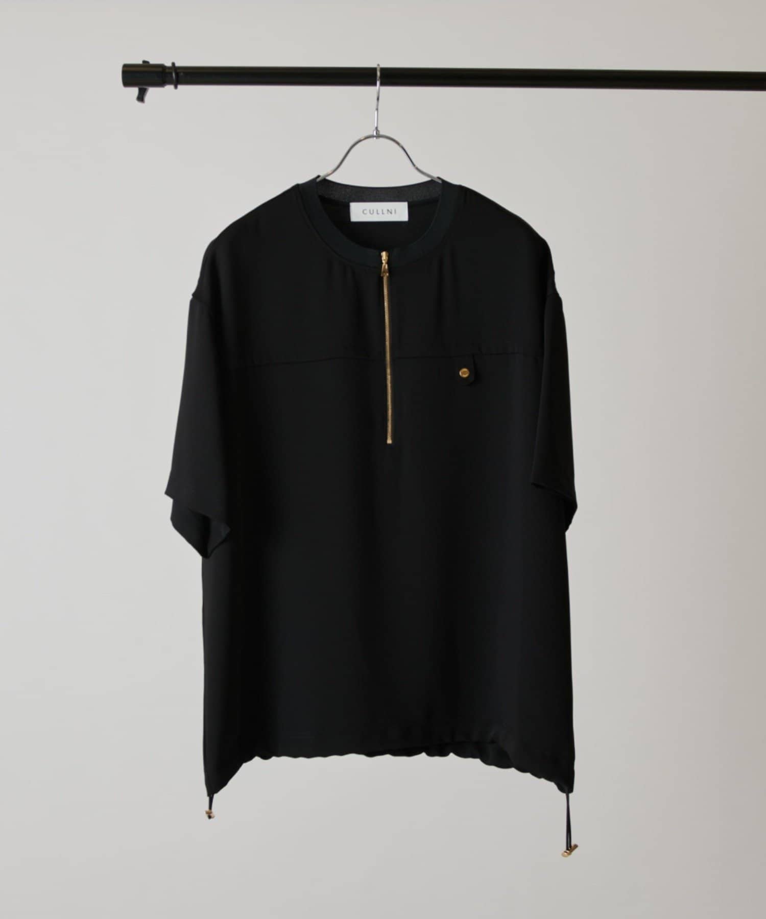 Lui's(ルイス) 【CULLNI for Lui's】ハーフジップバイカラークルーネックTシャツ