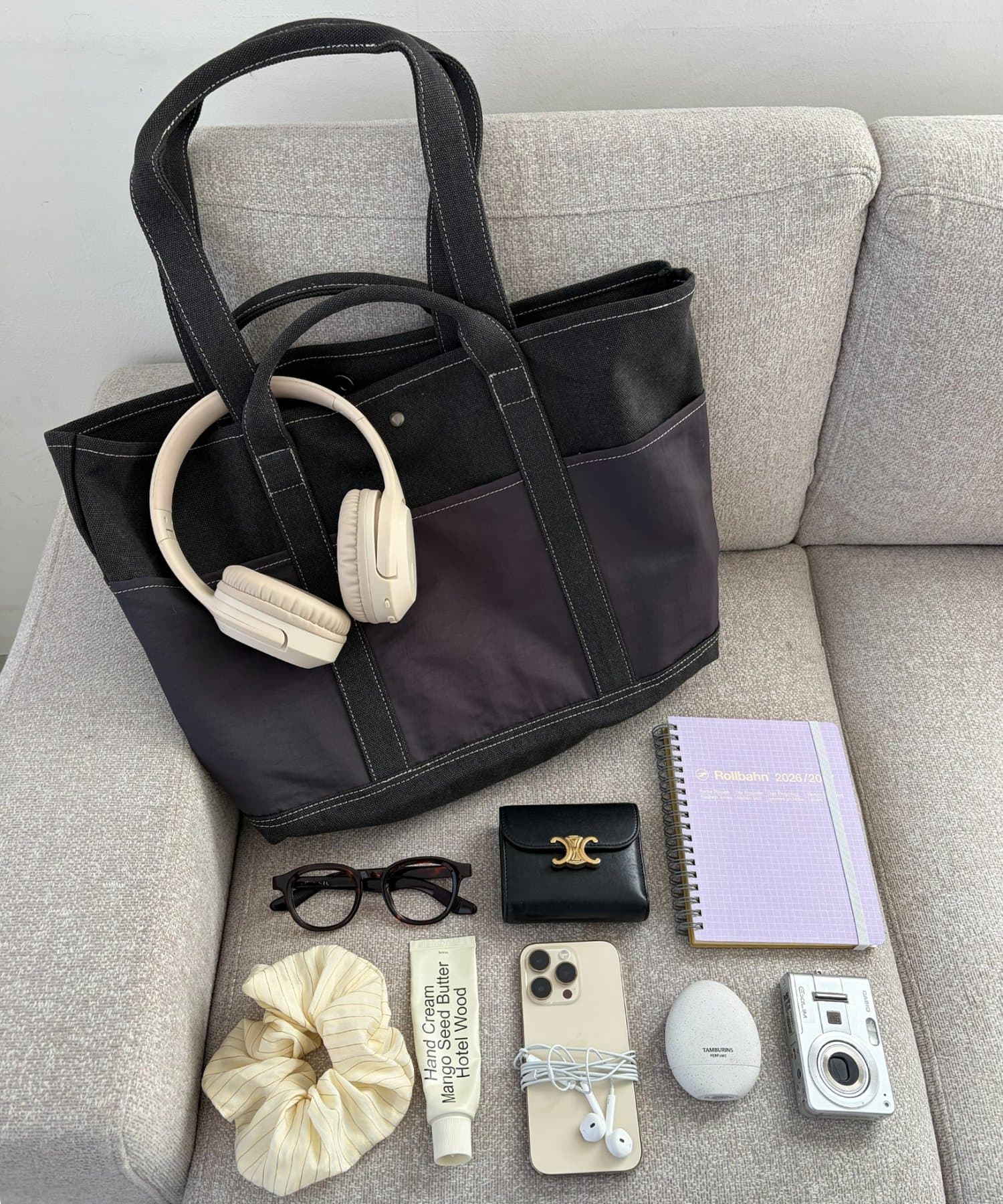 DISCOAT(ディスコート) 【Enlude】キャンバスナイロンコンビトートバック