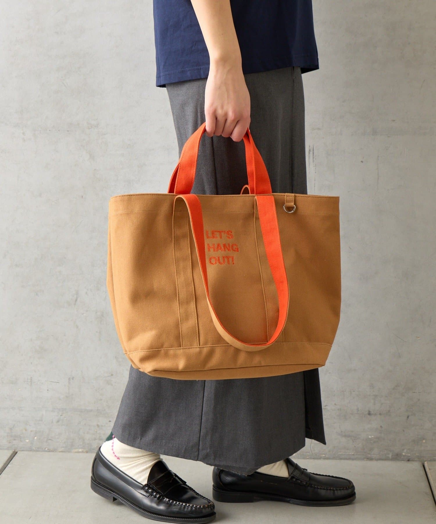 BIRTHDAY BAR(バースデイバー) ロゴ刺繍キャンバストートバッグ