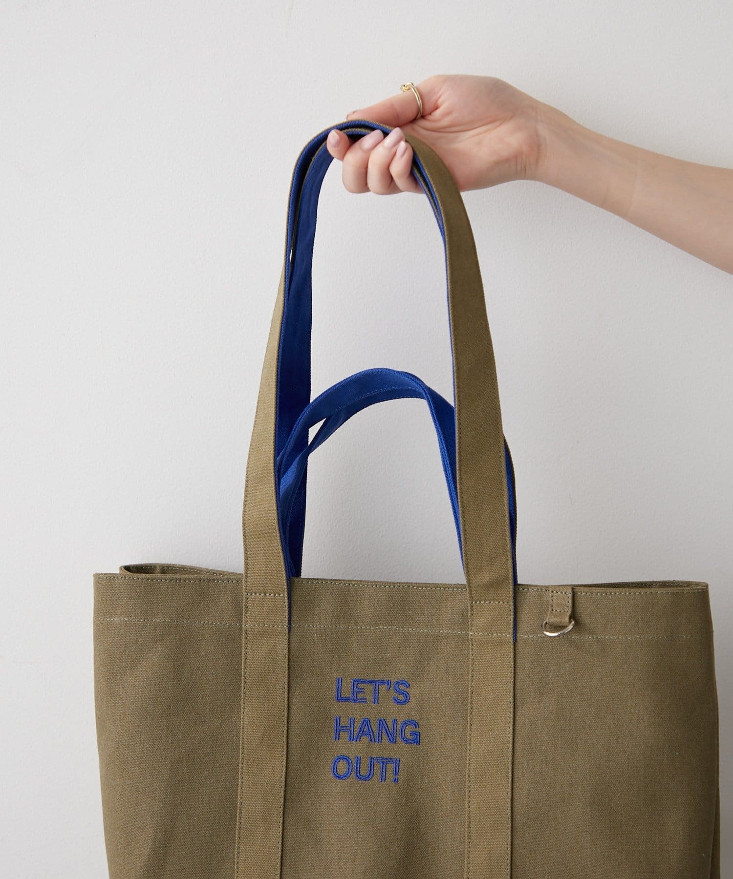 BIRTHDAY BAR(バースデイバー) ロゴ刺繍キャンバストートバッグ