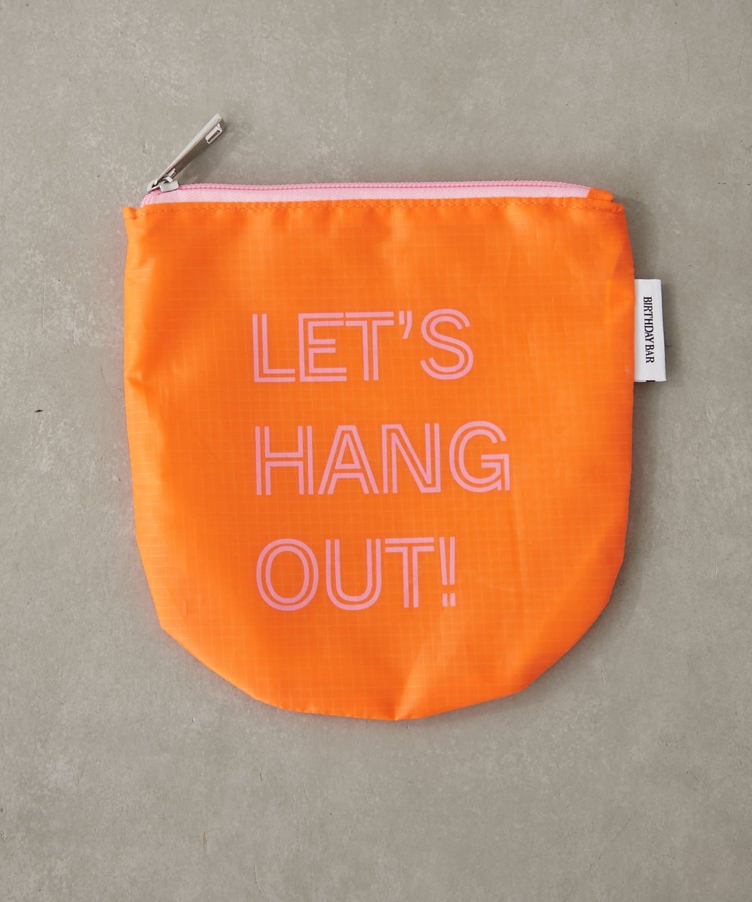 BIRTHDAY BAR(バースデイバー) ナイロンロゴフラットポーチ