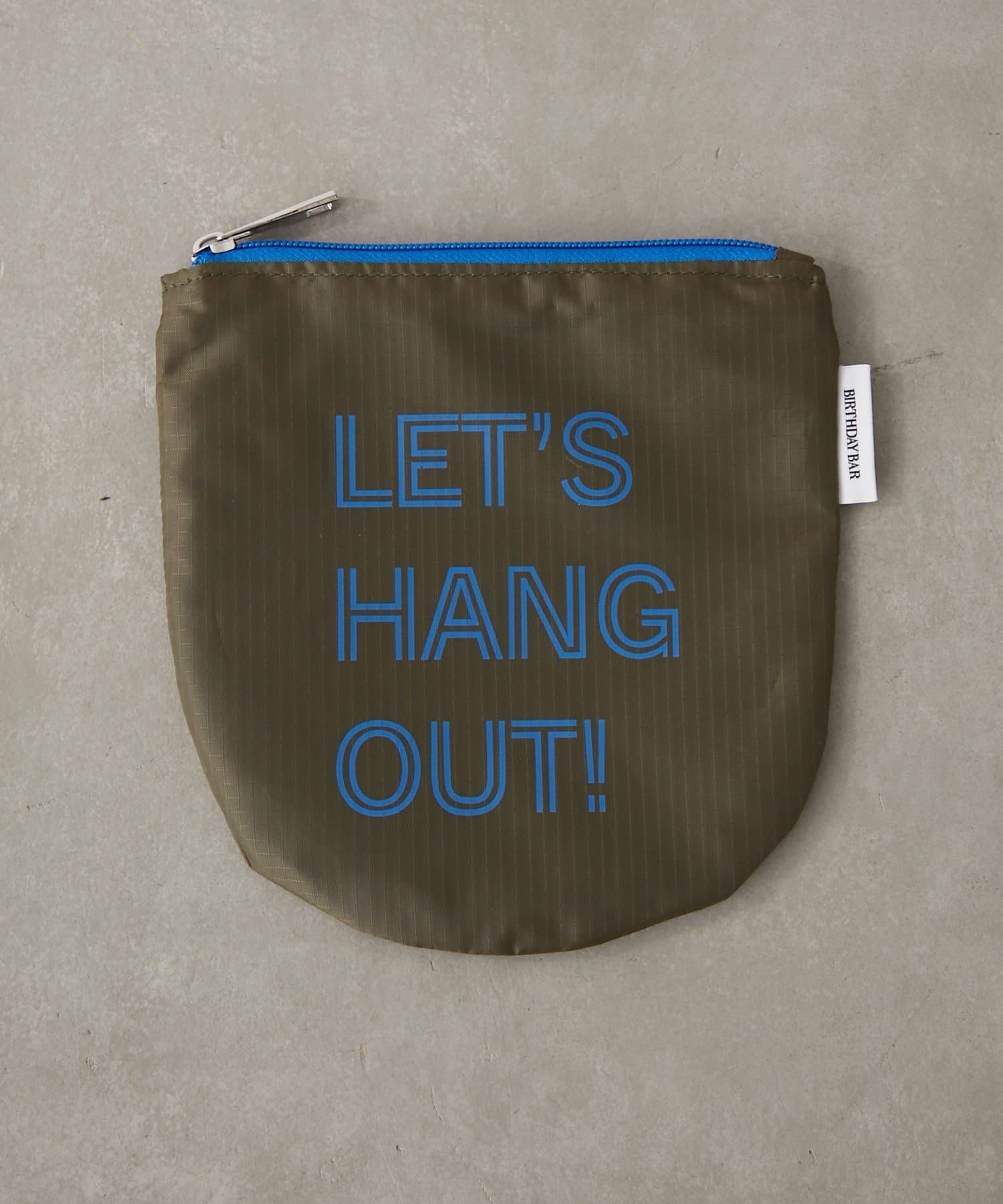 BIRTHDAY BAR(バースデイバー) ナイロンロゴフラットポーチ