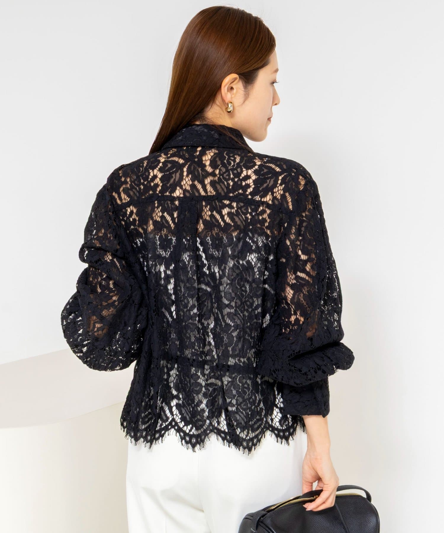 NOLLEY'S(ノーリーズ) レースシャツ