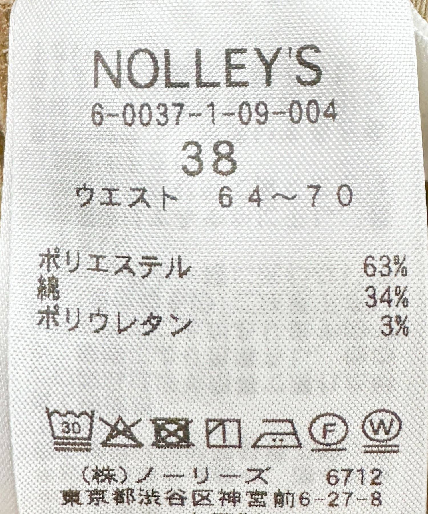 NOLLEY'S(ノーリーズ) ウォッシャブルラップパンツストレッチ