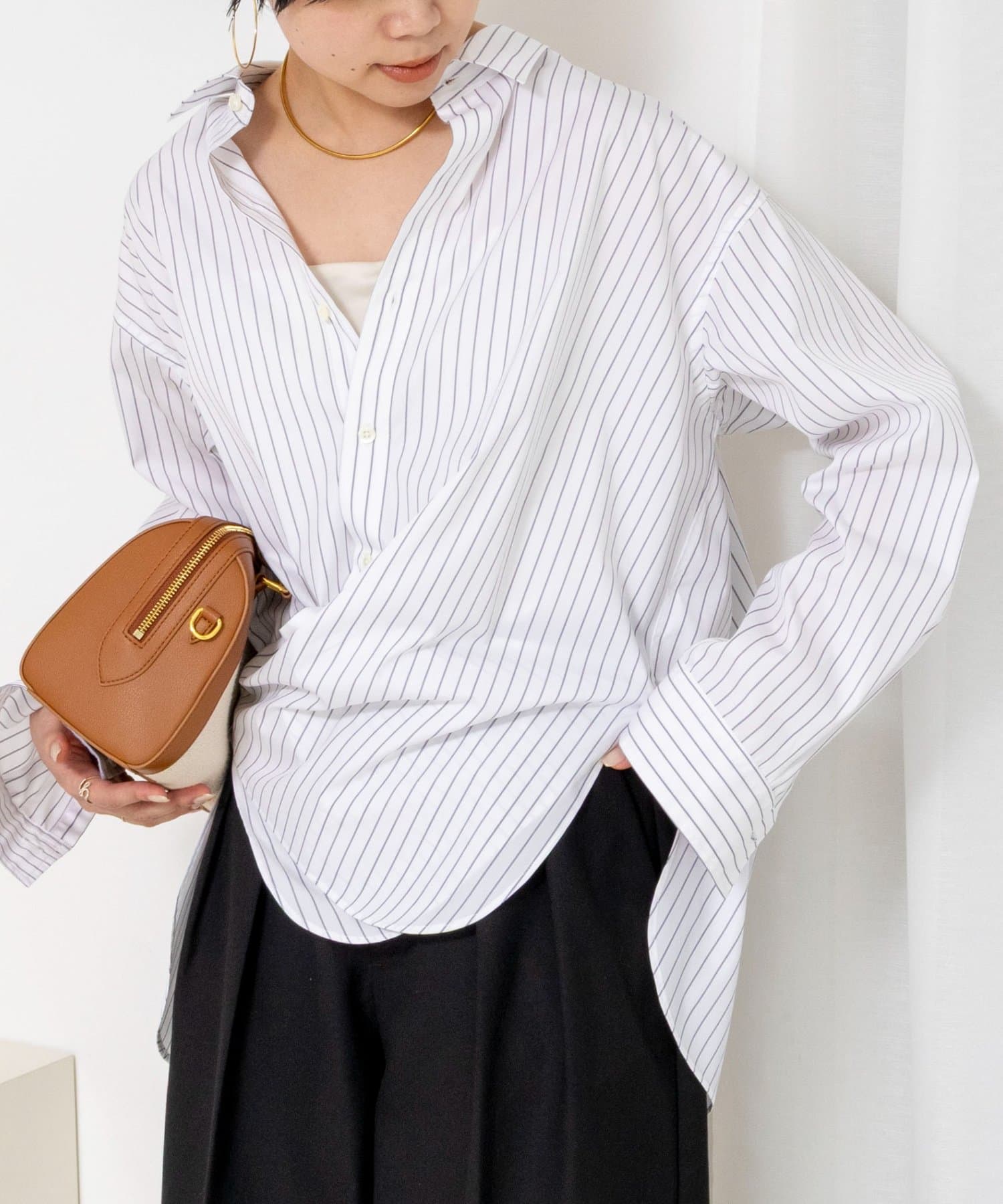 NOLLEY'S(ノーリーズ) ウォッシャブルレギュラーカラー2WAYシャツ