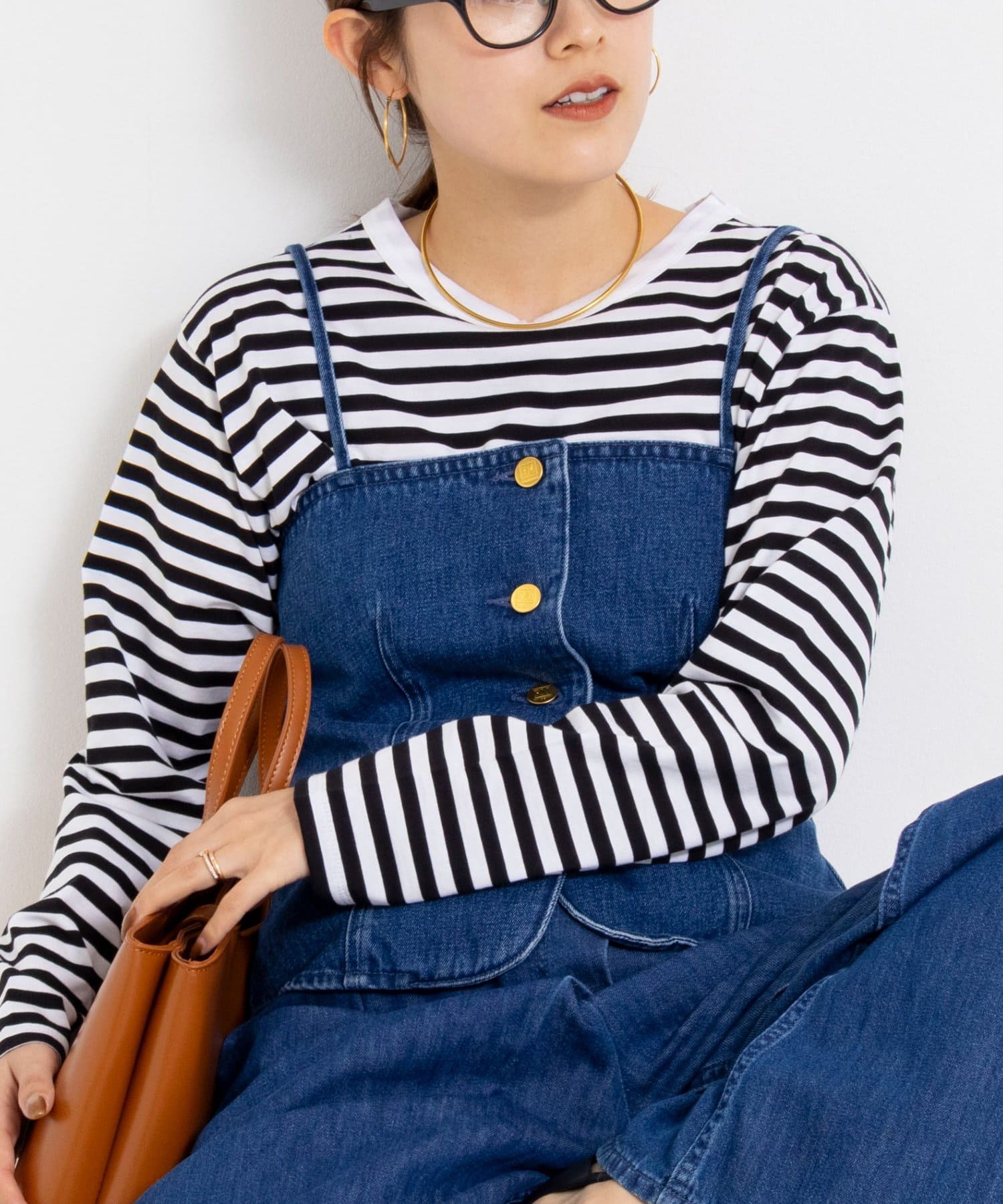 NOLLEY'S(ノーリーズ) ウォッシャブルロングスリーブTシャツGIZA COTTON