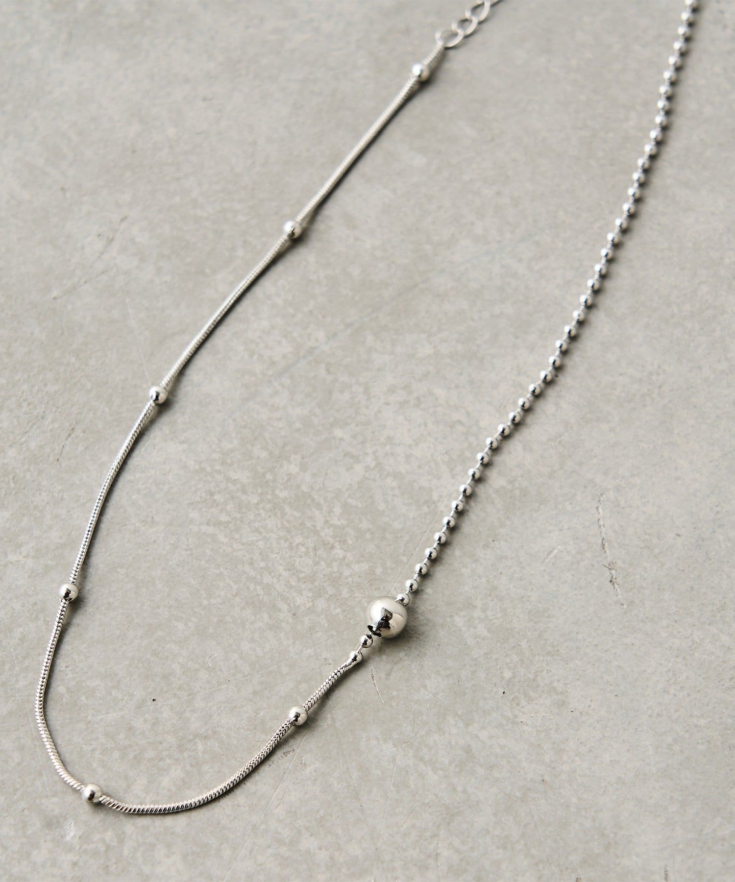 NICE CLAUP / OLIVE des OLIVE OUTLET(ナイスクラップ  / オリーブ デ オリーブ アウトレット) 【RMAF】アシンメトリーネックレス