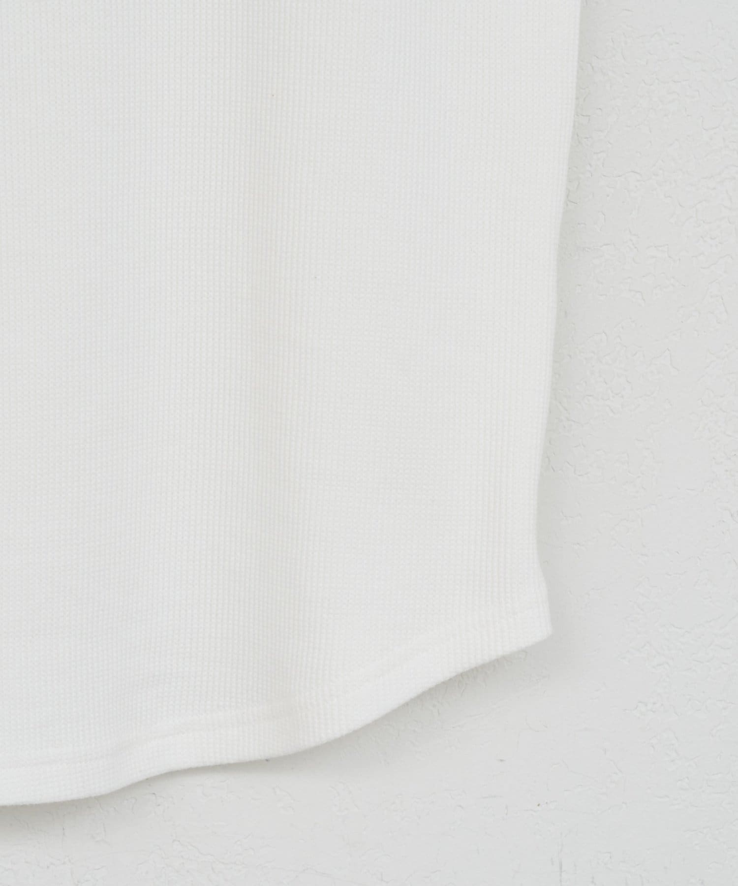 DISCOAT(ディスコート) 【WEB限定】ピコレース付ワッフルTシャツ