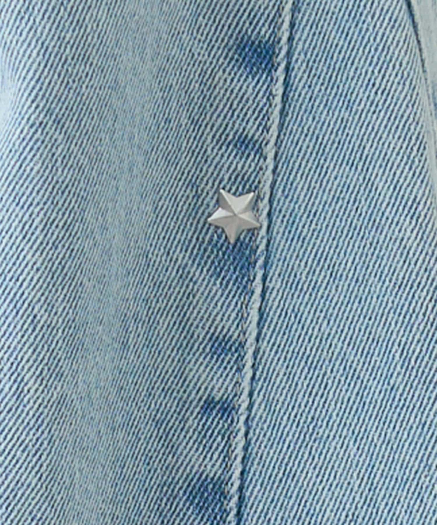 DISCOAT(ディスコート) 【umm.】スタースタッズフレアデニムパンツ