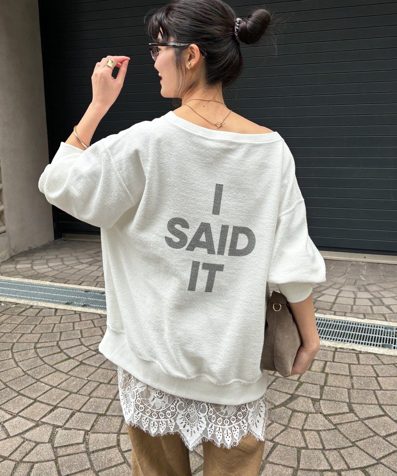 DOUDOU(ドゥドゥ) 【インフルエンサーOKOCHI企画】リバーシブルロゴスウェット