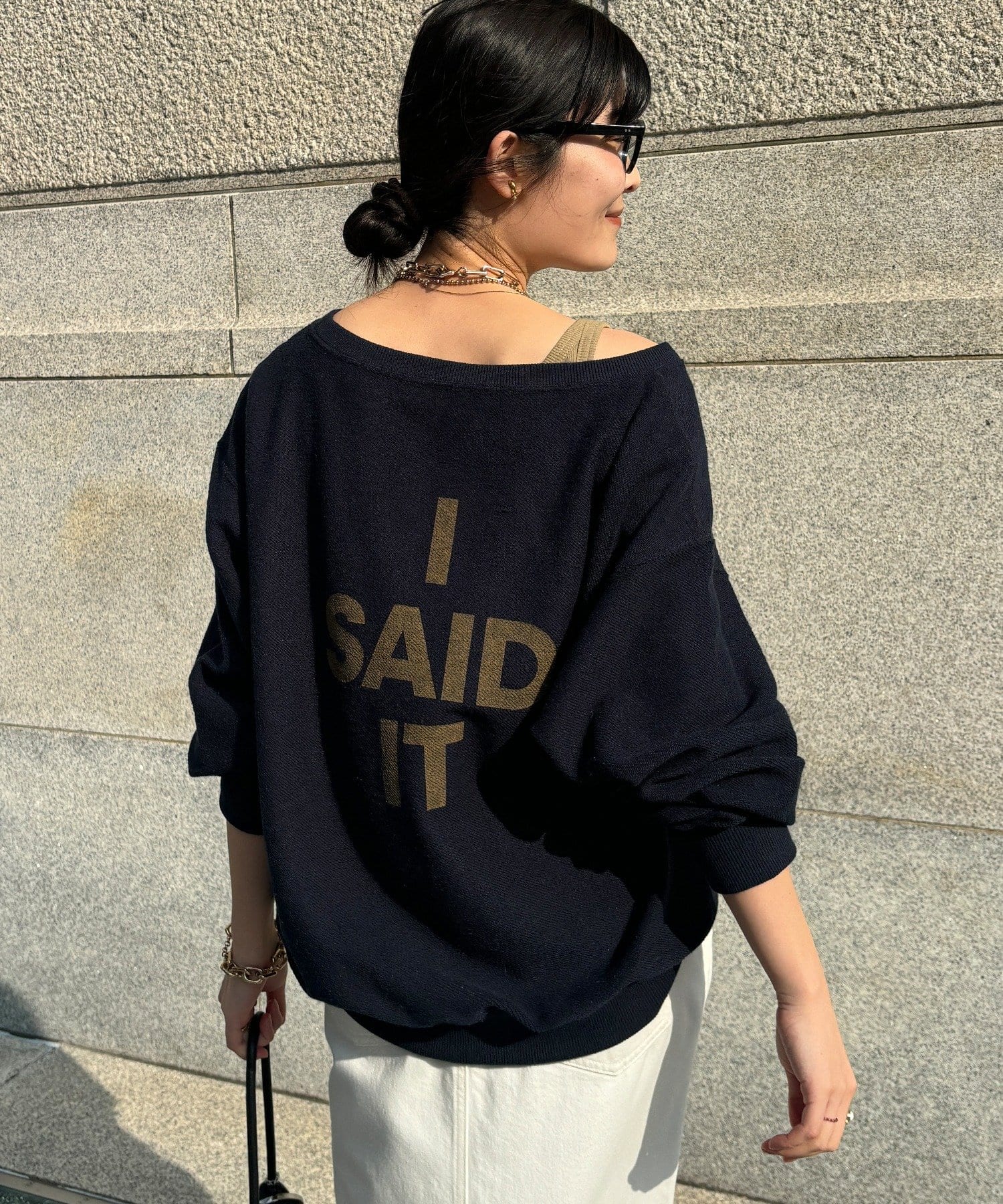 DOUDOU(ドゥドゥ) 【インフルエンサーOKOCHI企画】リバーシブルロゴスウェット