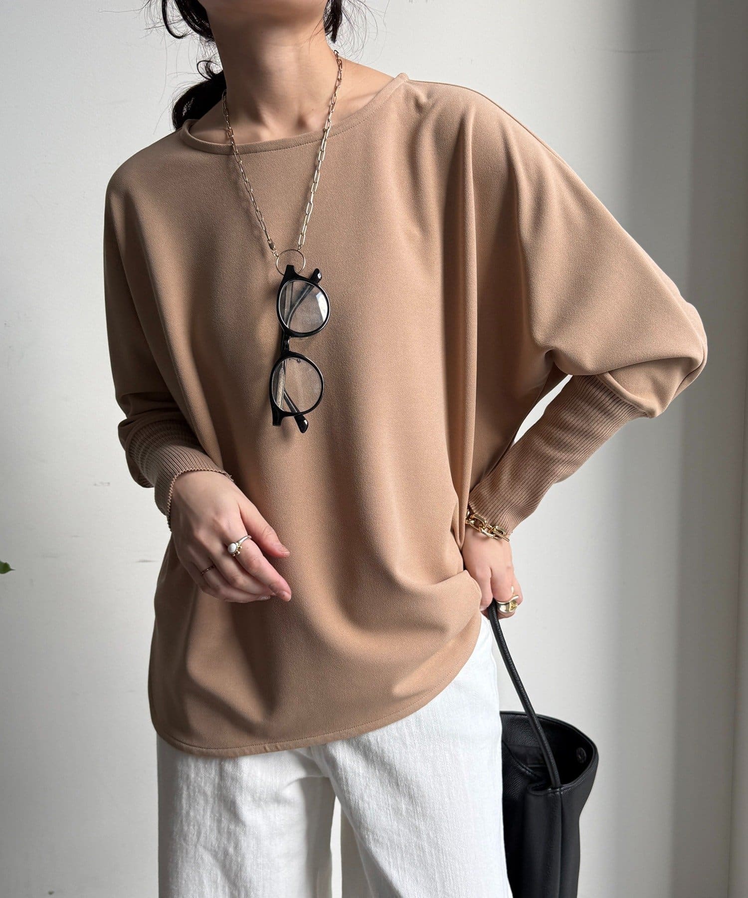 DOUDOU(ドゥドゥ) ジョーゼットドッキングプルオーバー