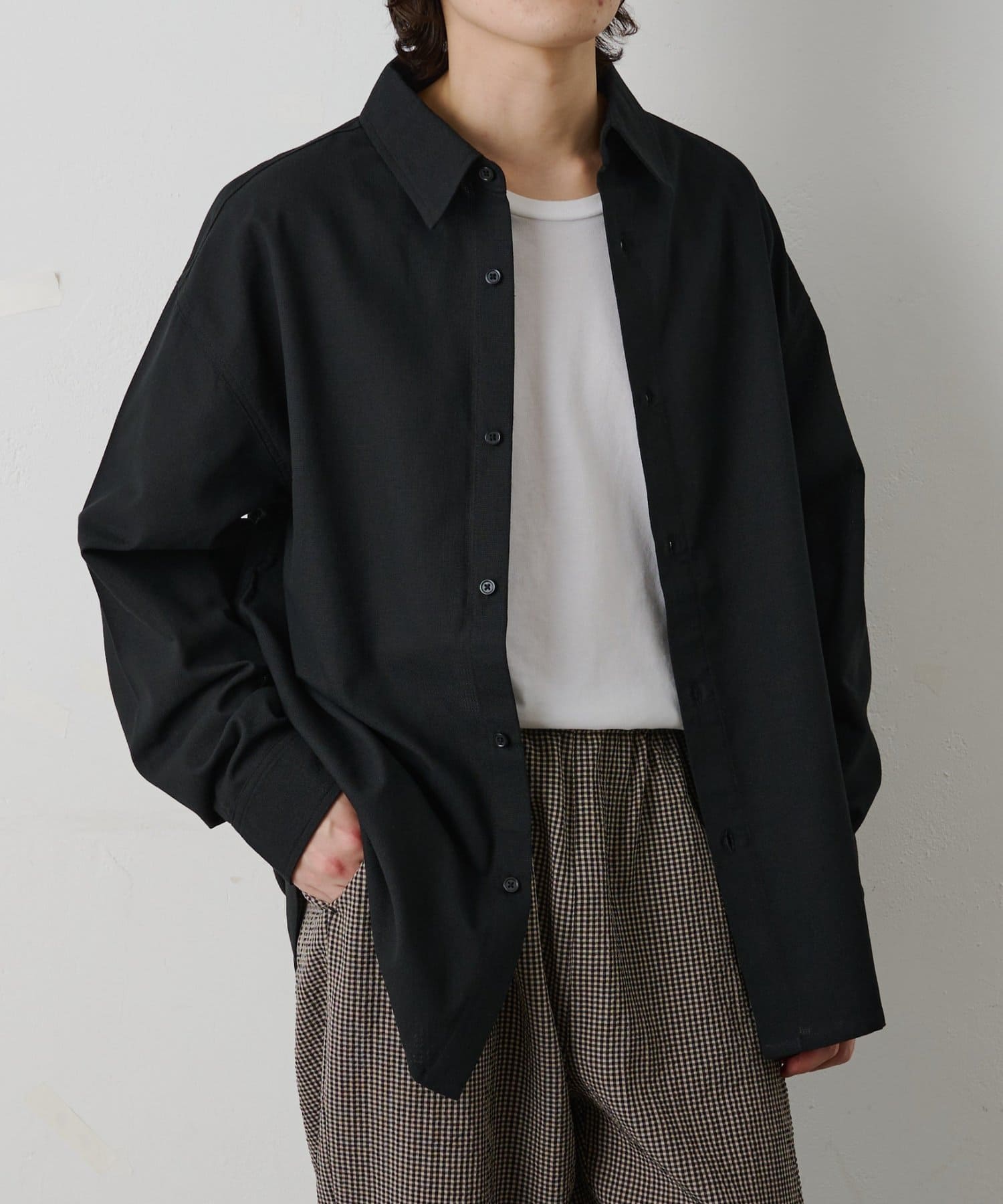 COLONY 2139(コロニー トゥーワンスリーナイン) リネンライク長袖シャツ