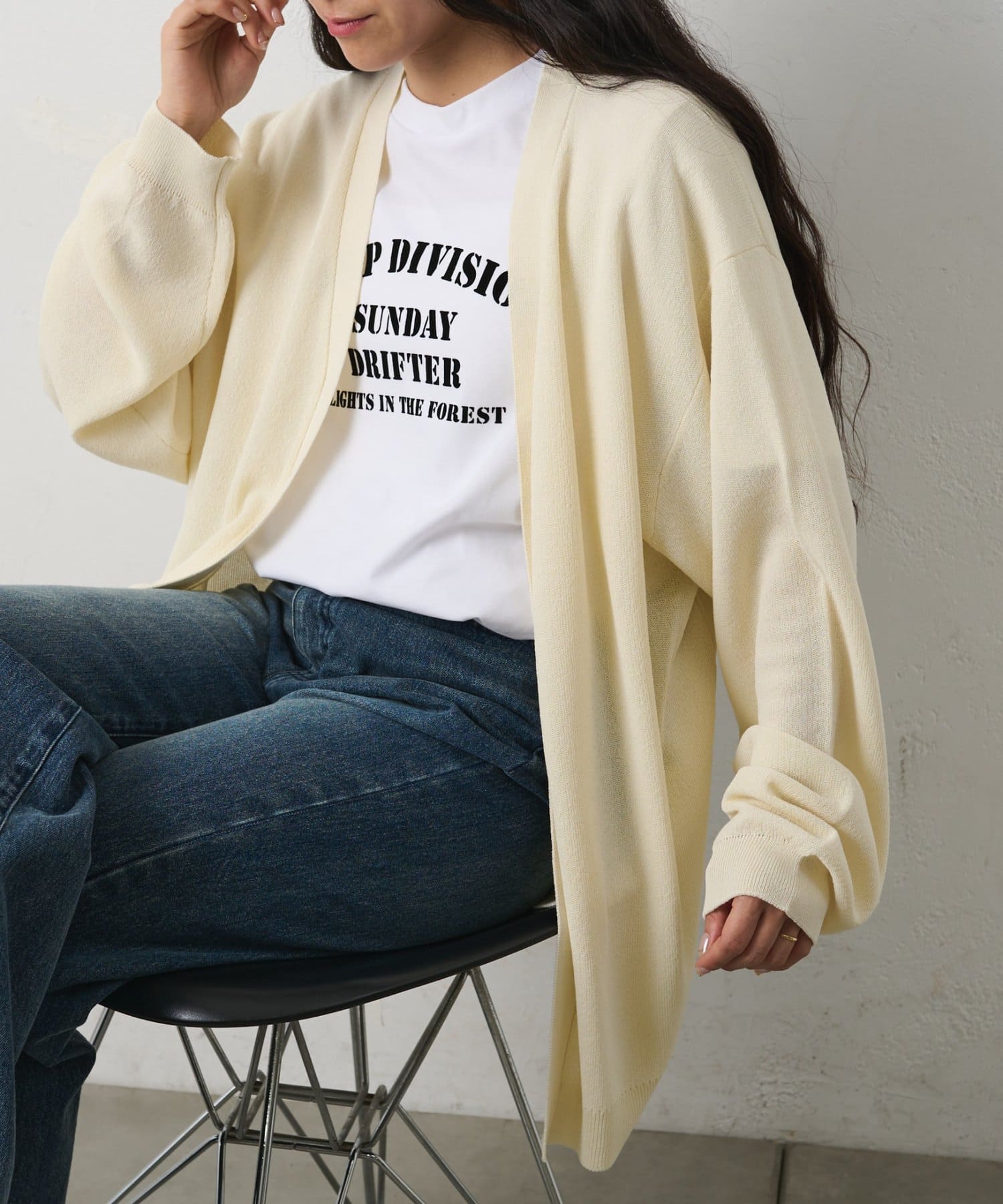 COLONY 2139(コロニー トゥーワンスリーナイン) サマーニットボタンレスカーディガン