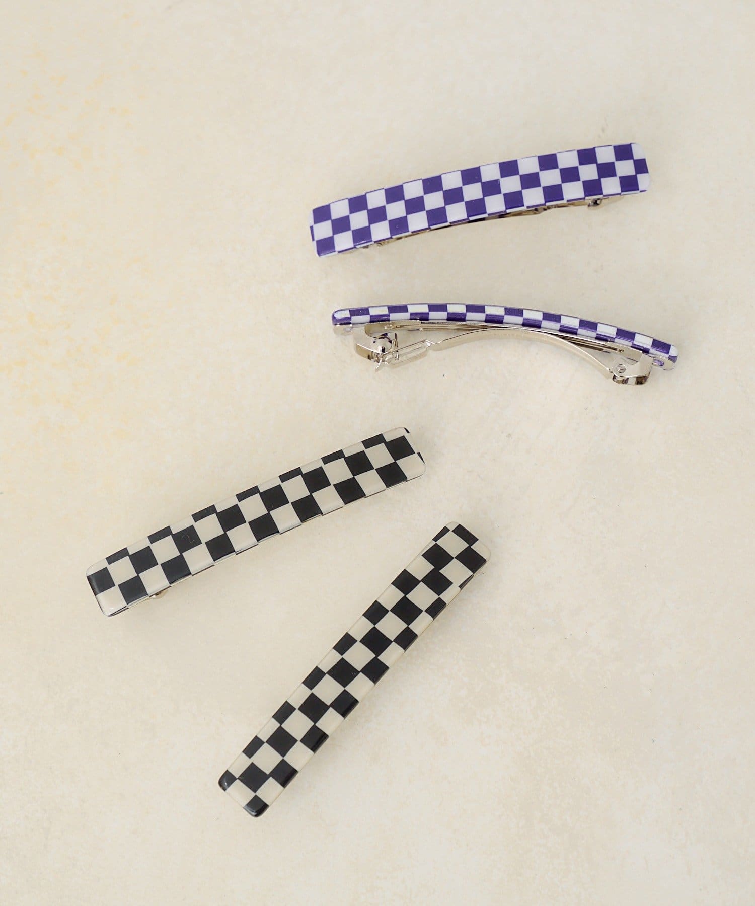 Kastane(カスタネ) 【fiw.】ブロックチェックバレッタ