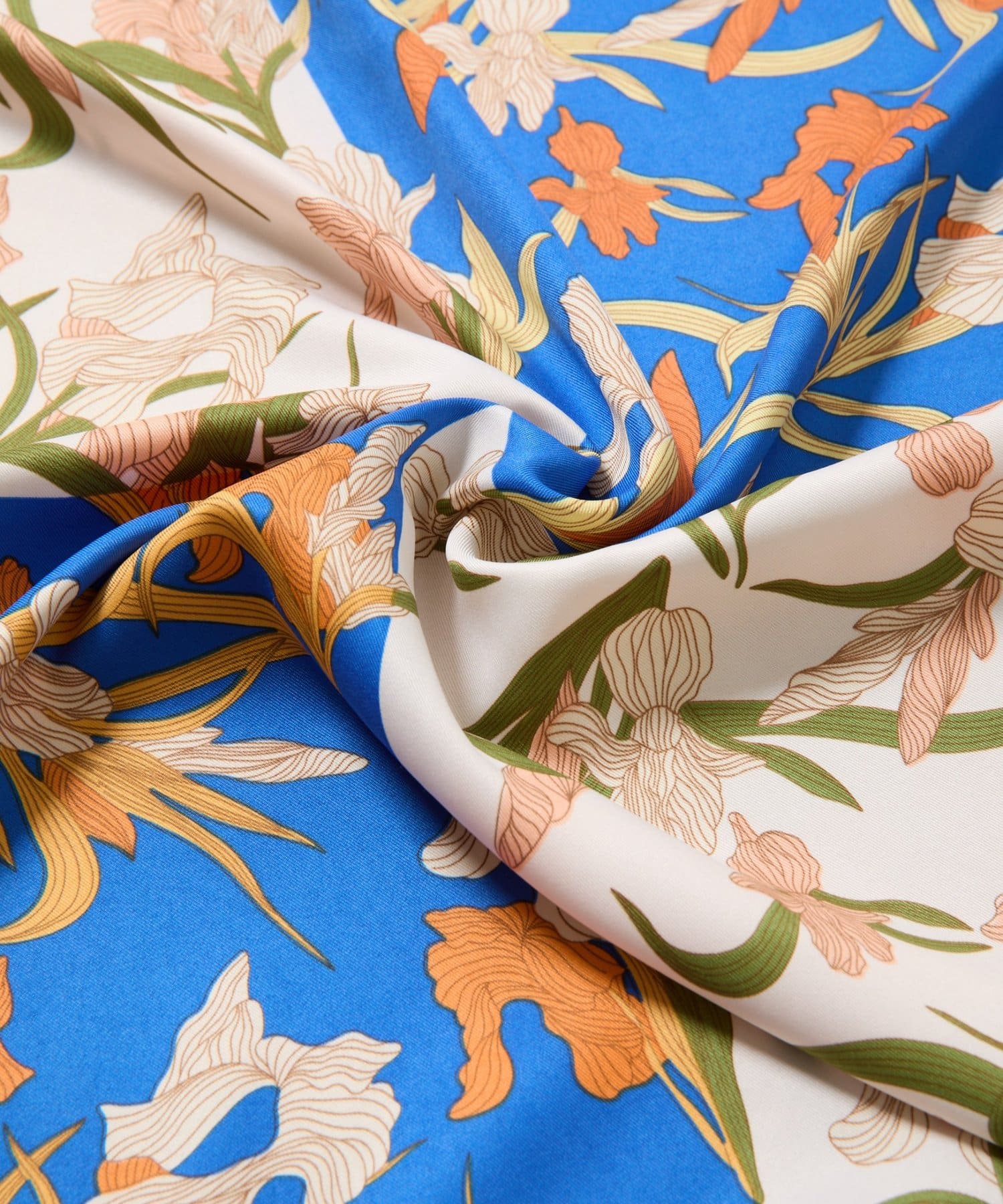 COLONY 2139(コロニー トゥーワンスリーナイン) ラインアート花柄大判スカーフ90×90