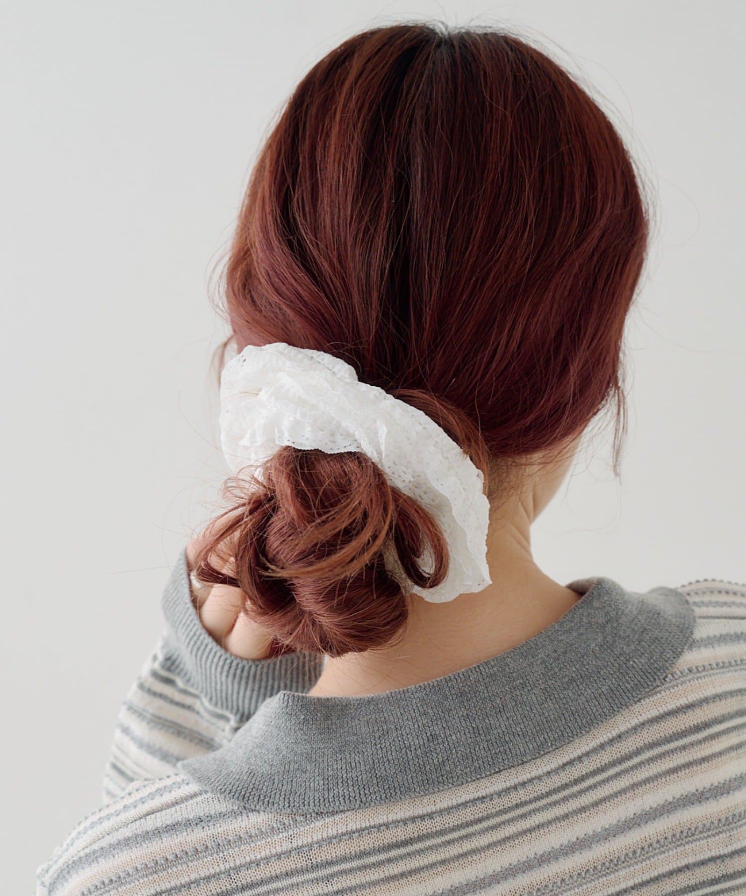 Kastane(カスタネ) 【fiw.】フリルレースシュシュ