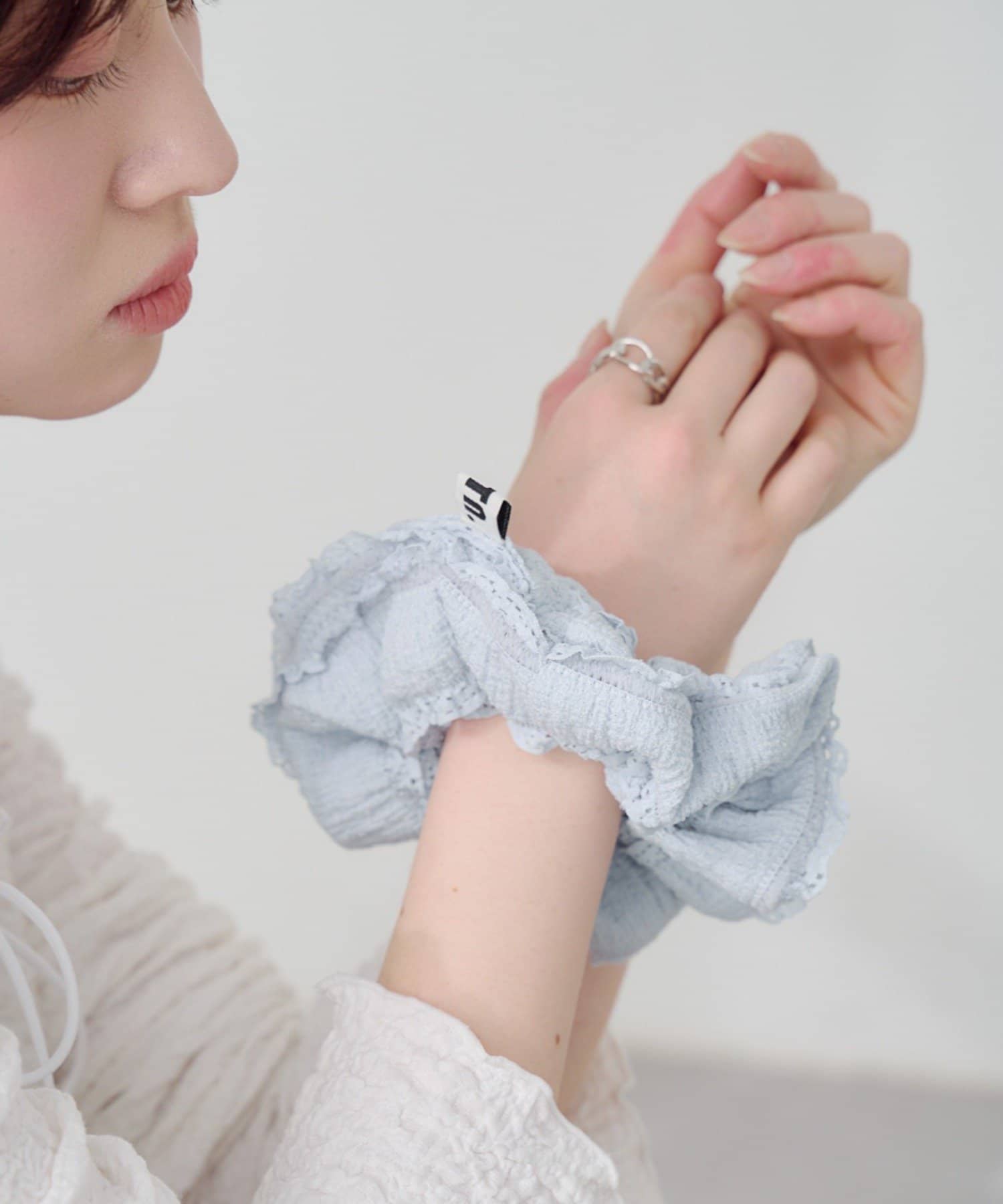 Kastane(カスタネ) 【fiw.】フリルレースシュシュ