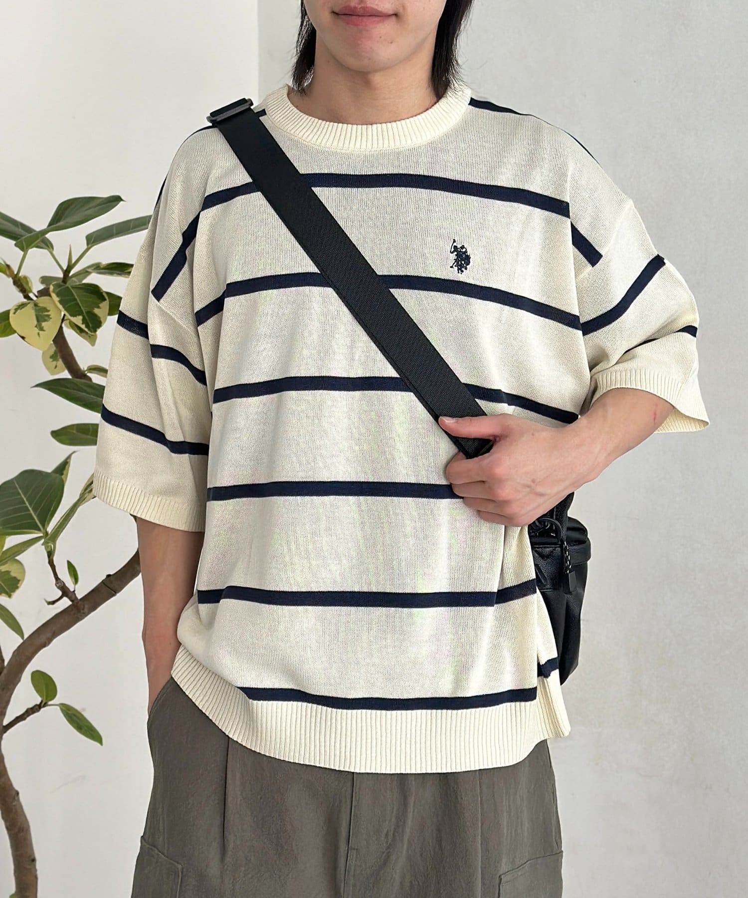 CPCM(シーピーシーエム) 【U.S. POLO ASSN. 】ドライタッチ半袖ニット