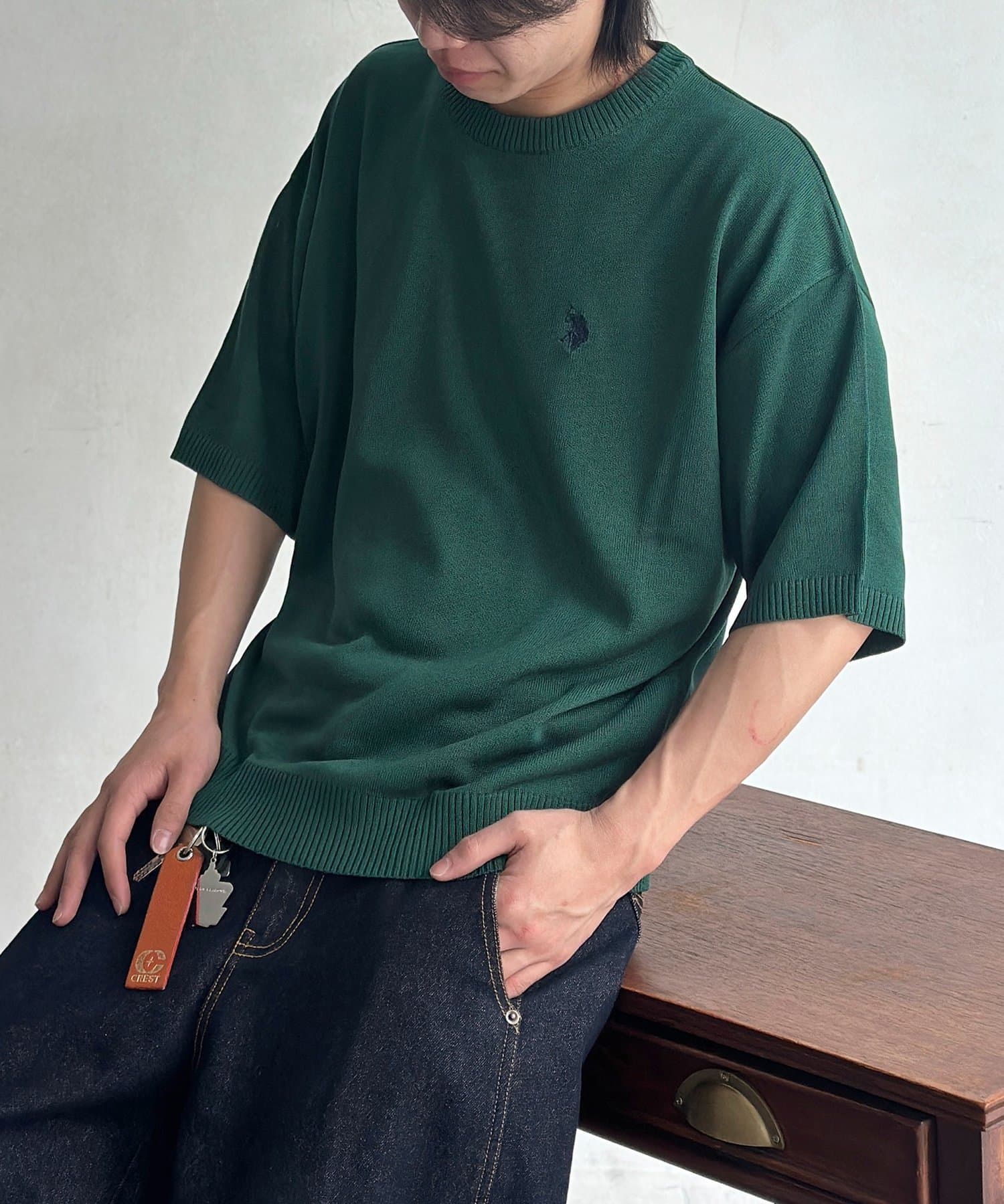 CPCM(シーピーシーエム) 【U.S. POLO ASSN. 】ドライタッチ半袖ニット