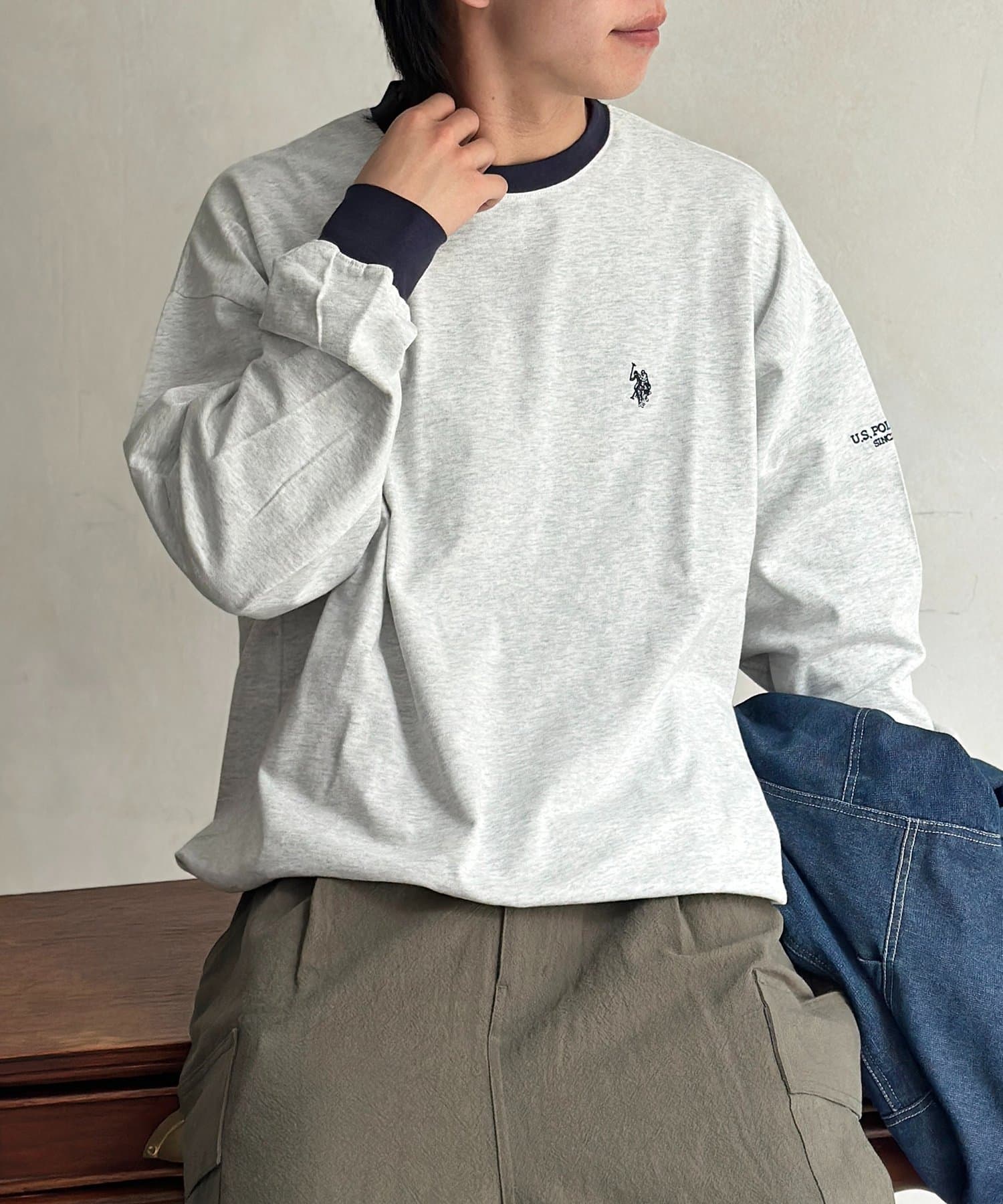 CPCM(シーピーシーエム) 【U.S. POLO ASSN. 】スピンドルバルーンロンT