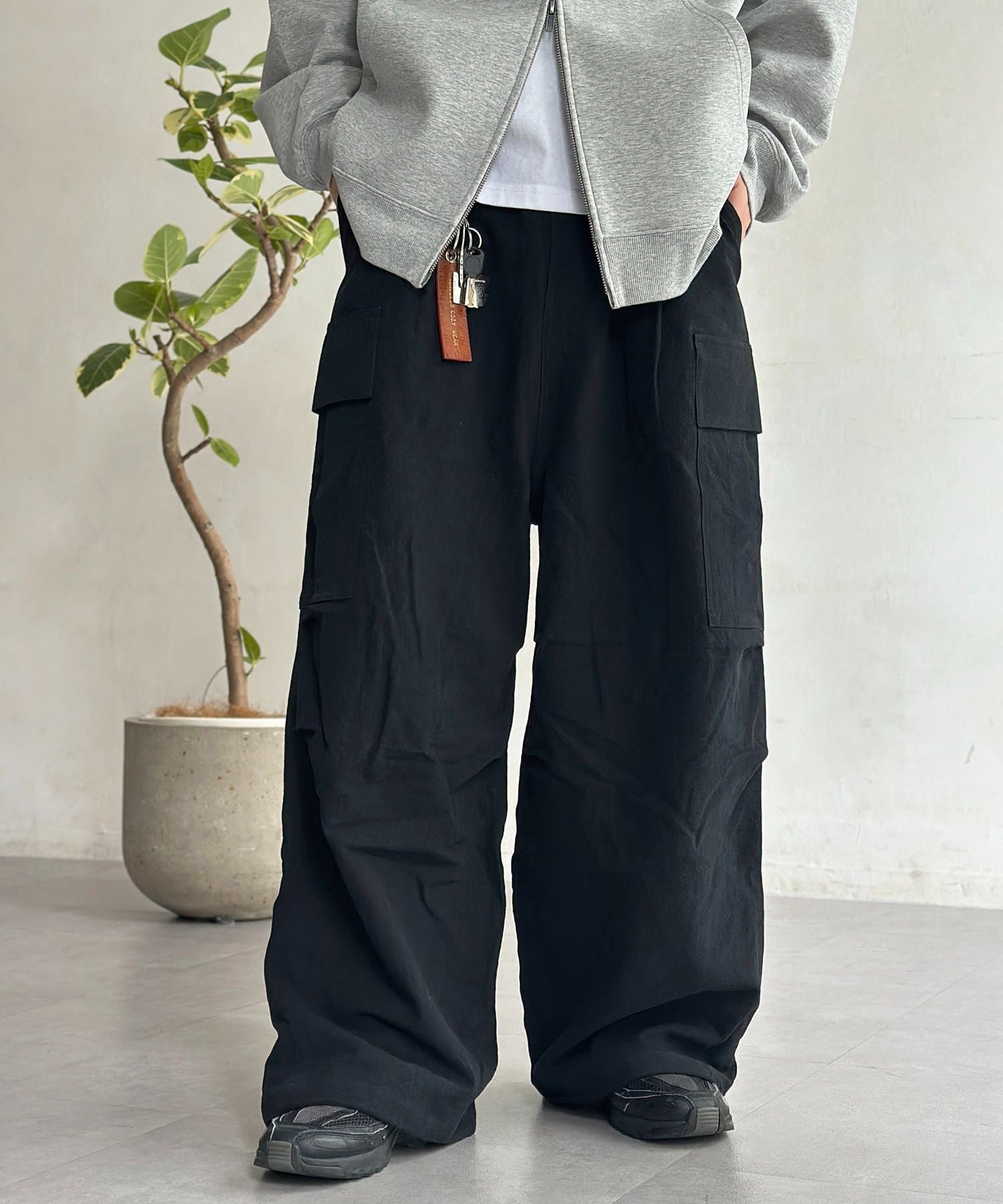 CPCM(シーピーシーエム) 綿麻イージーカーゴパンツ