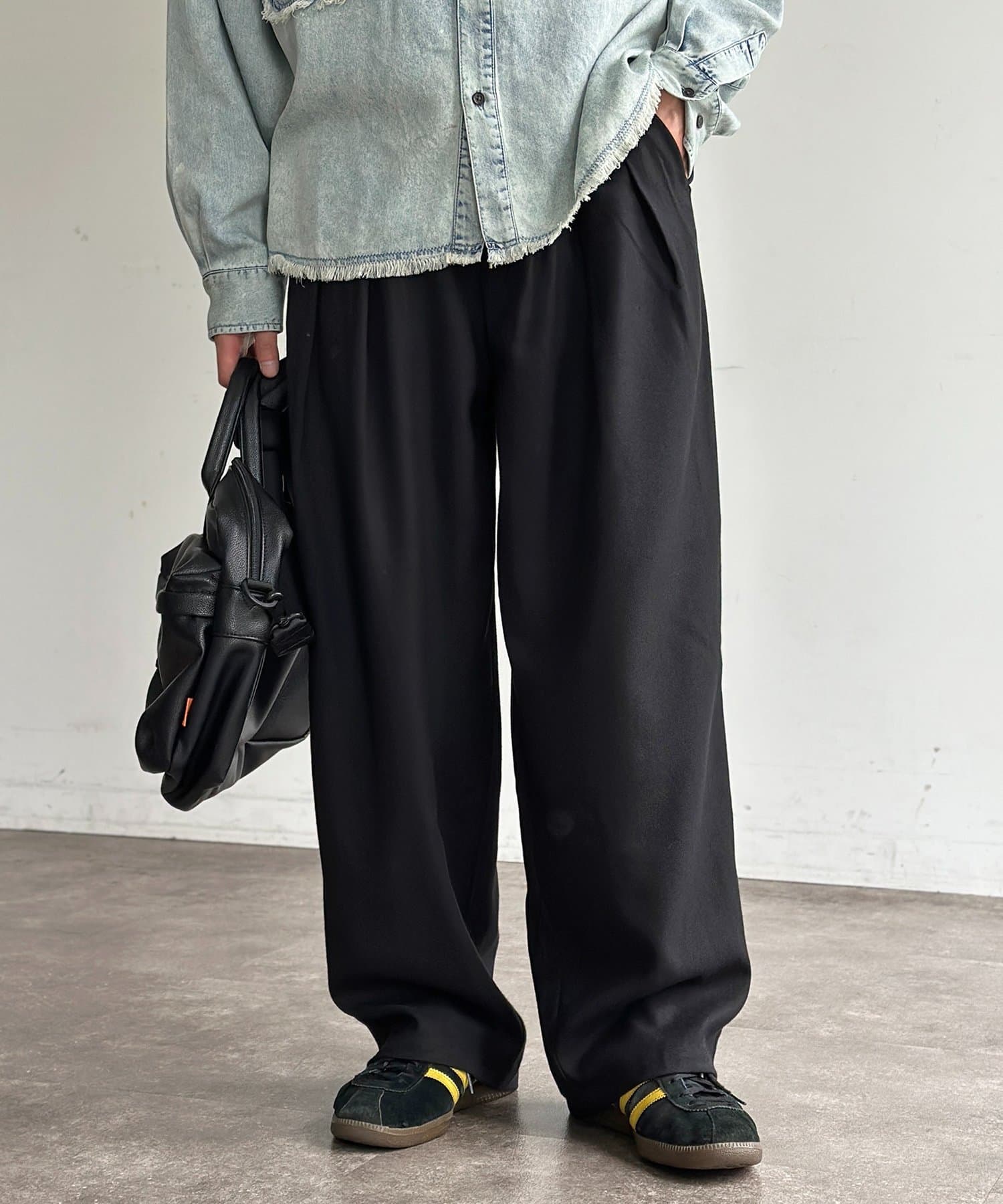 CPCM(シーピーシーエム) 2タックサマーツイードトラウザー