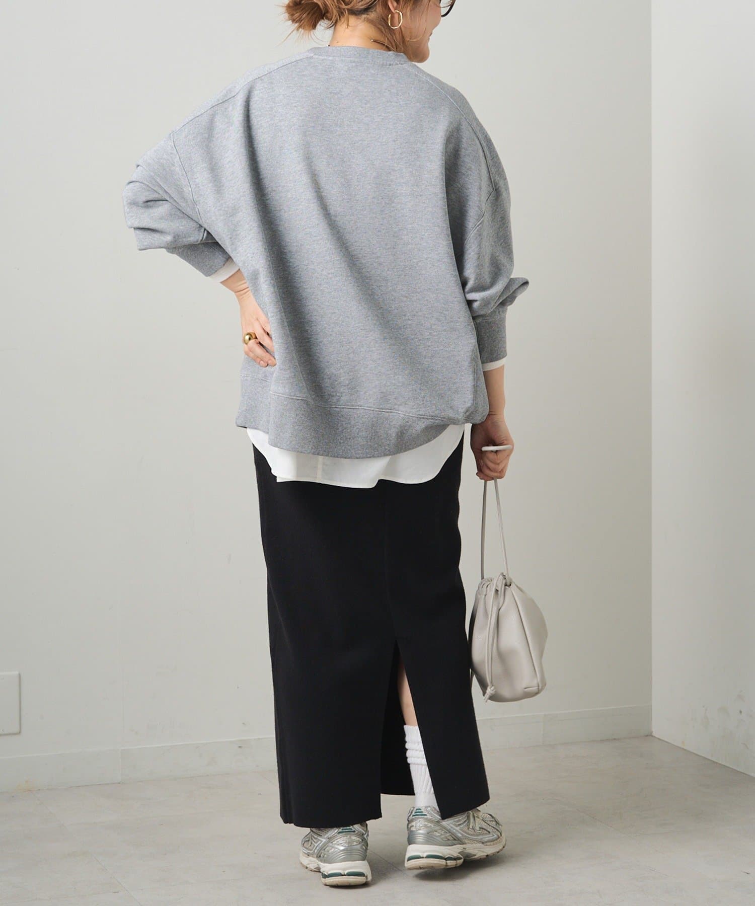 PUAL CE CIN(ピュアルセシン) 総針ニットナロースカート