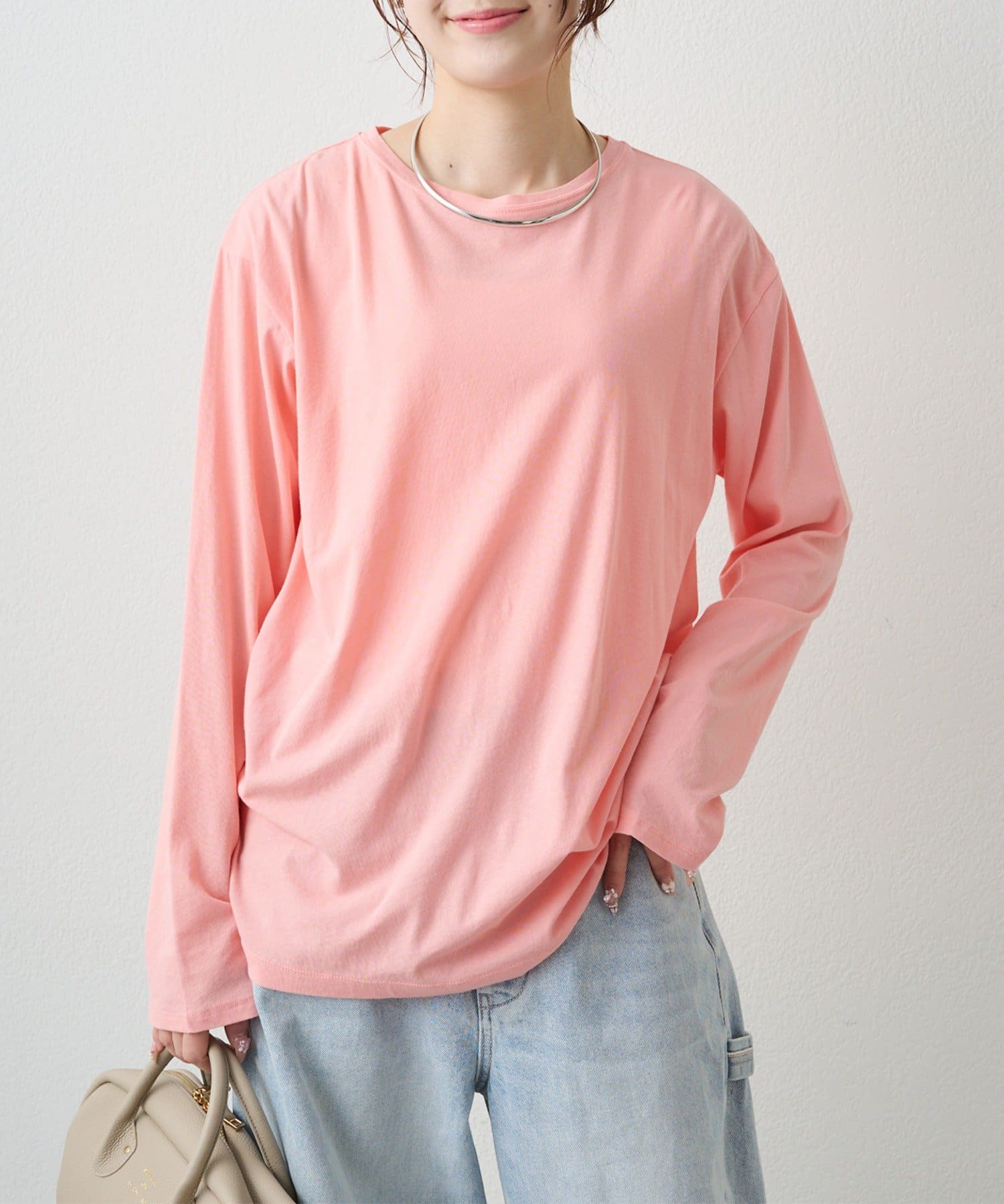 PUAL CE CIN(ピュアルセシン) 【春カラーで登場！】コットンシアーカットソー