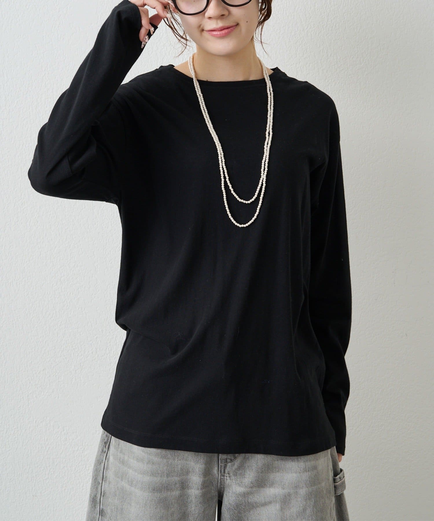 PUAL CE CIN(ピュアルセシン) 【春カラーで登場！】コットンシアーカットソー