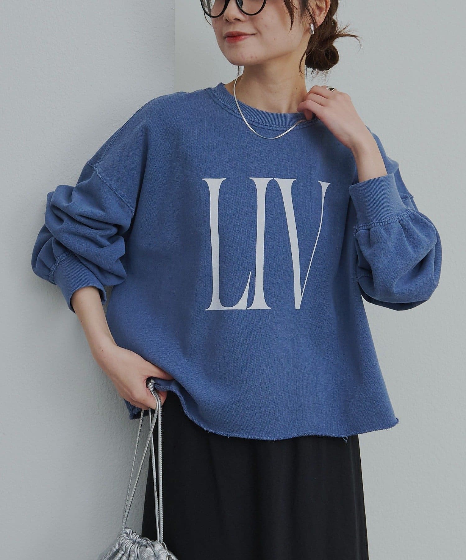 PUAL CE CIN(ピュアルセシン) ビッグロゴ裏毛スウェット