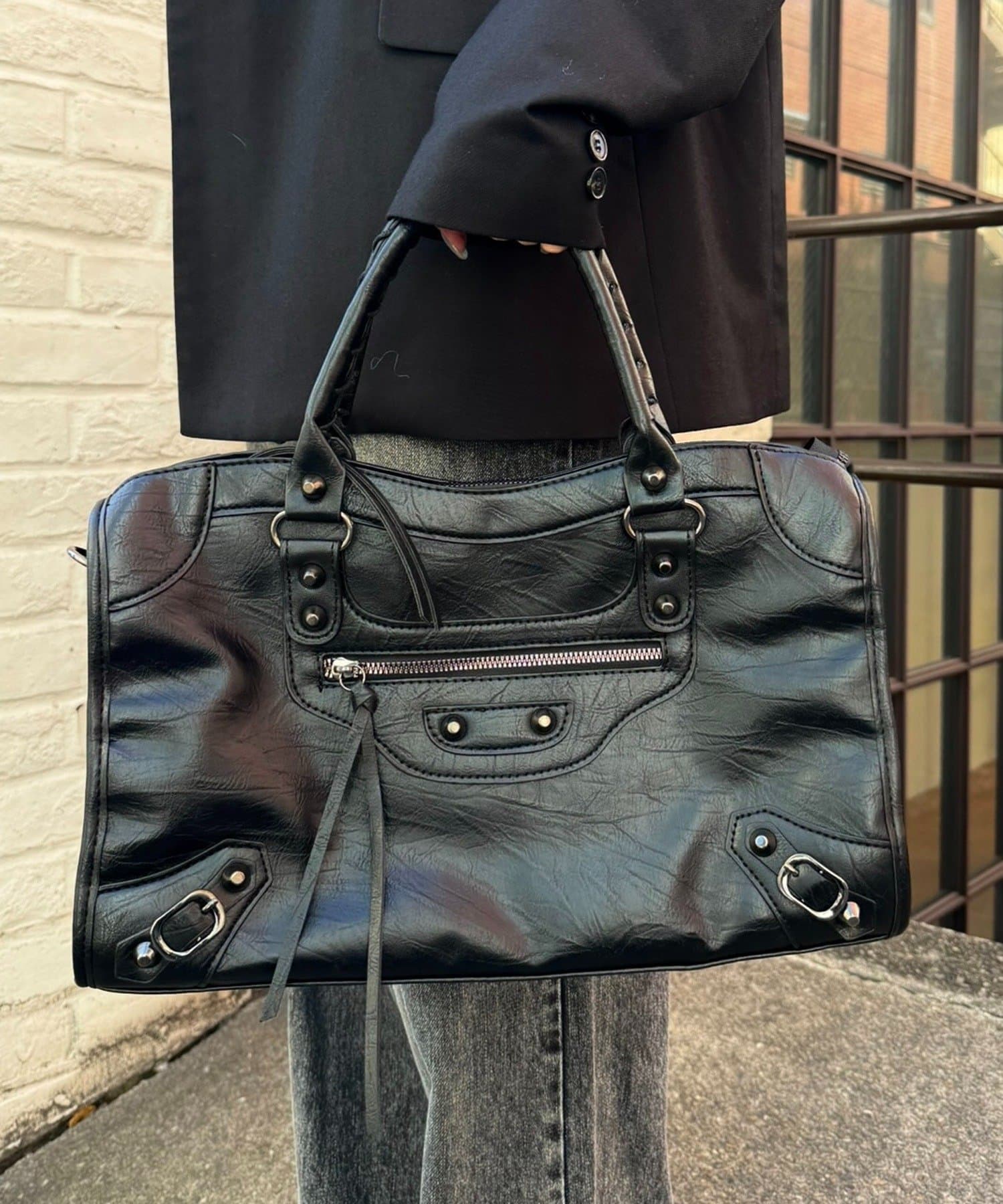 mline(エムライン) [mline]スタッズボストンバッグ