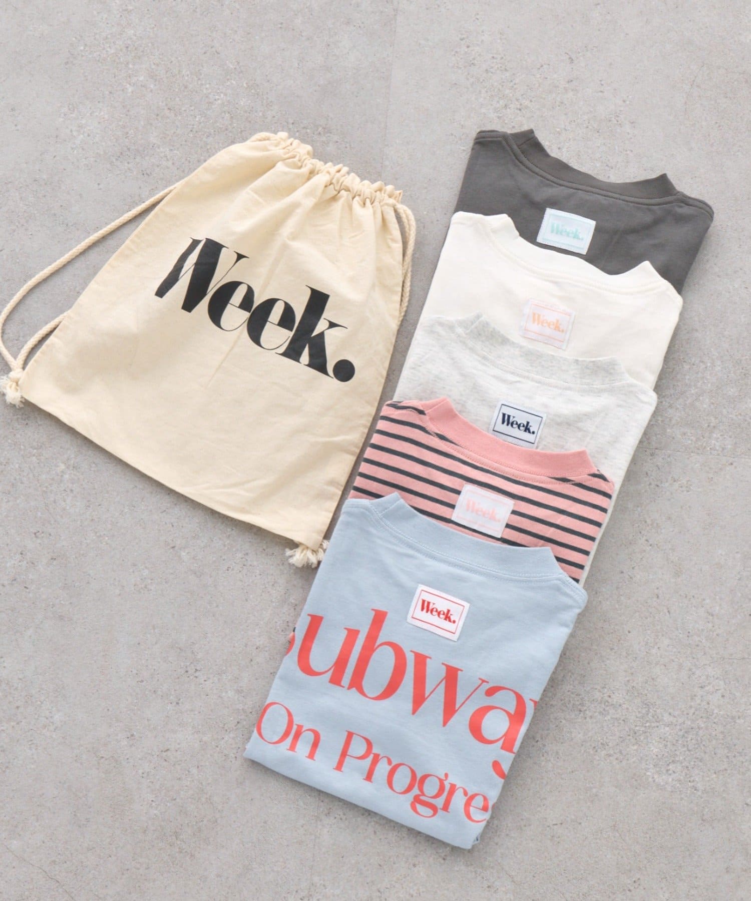 CIAOPANIC TYPY(チャオパニックティピー) 【KIDS】5枚セットアソート半袖TEE巾着付き！【WEEKTEE】